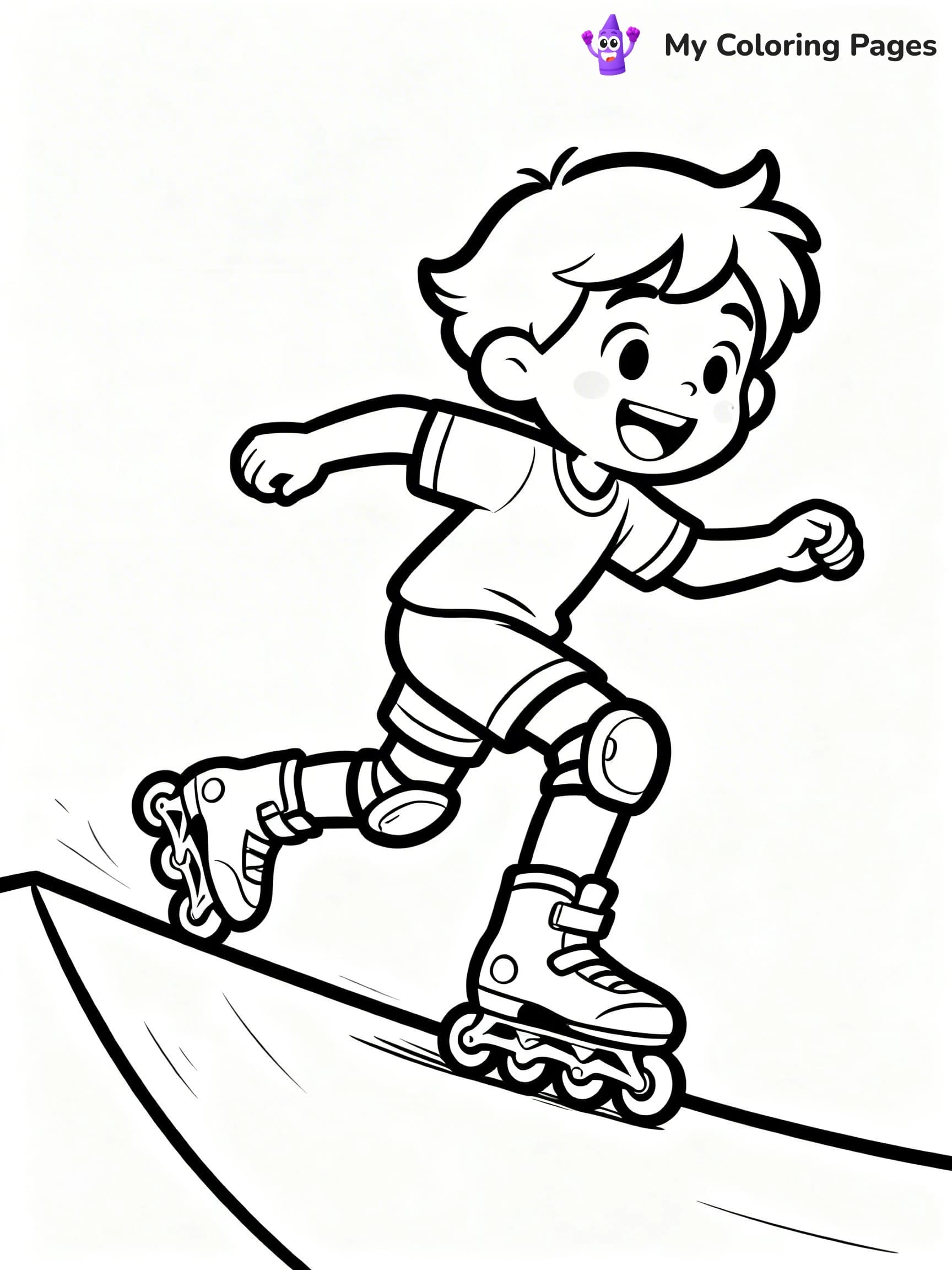 Roller Skating Coloring Pages - 11