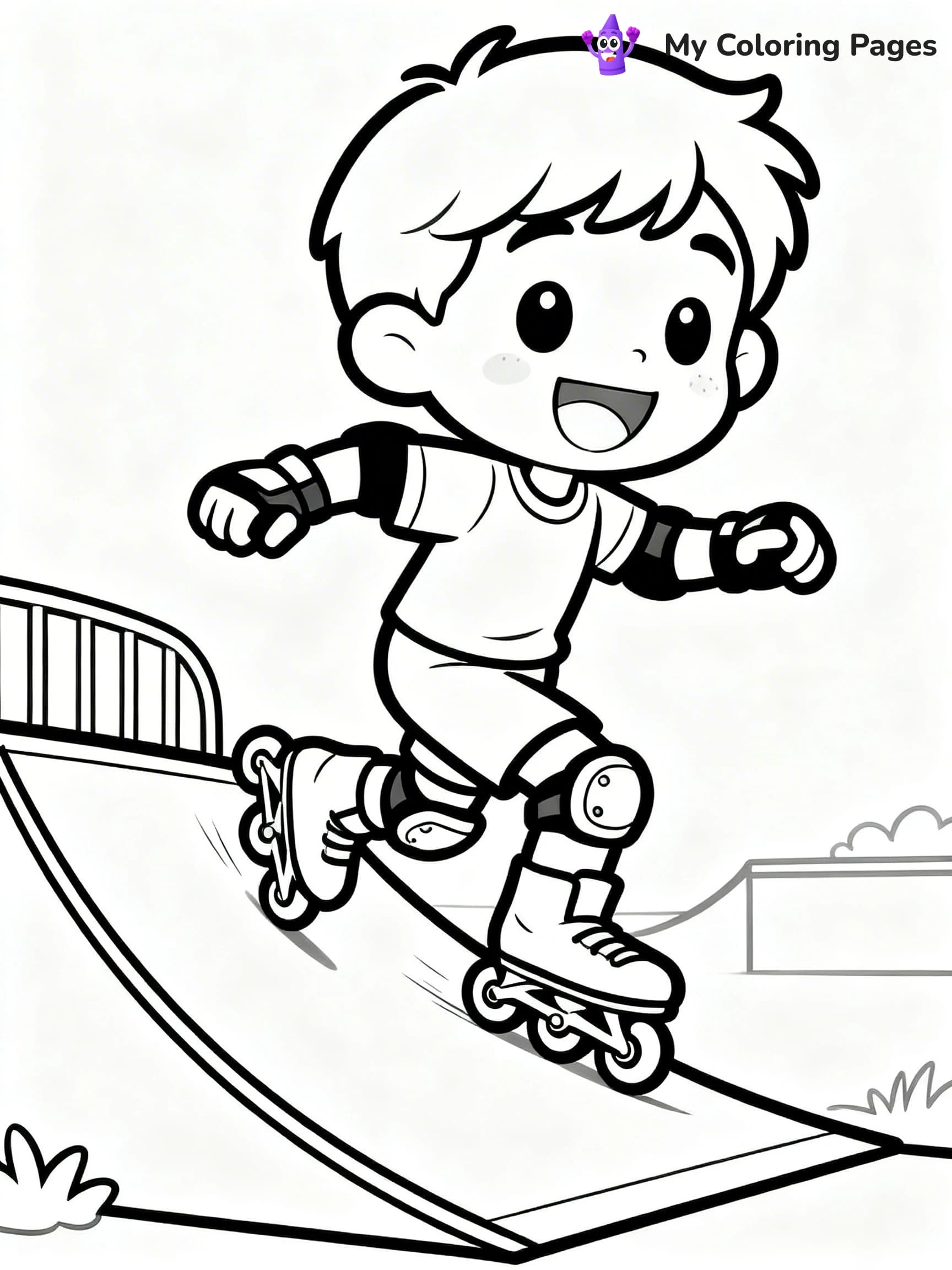 Roller Skating Coloring Pages - 10