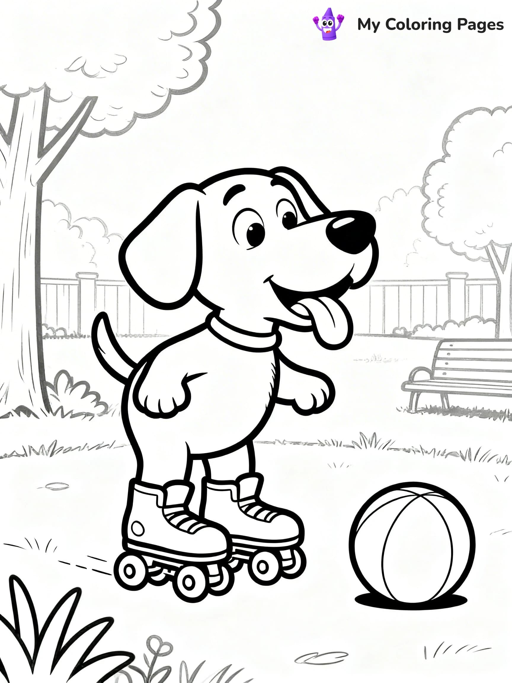Roller Skating Coloring Pages - 4