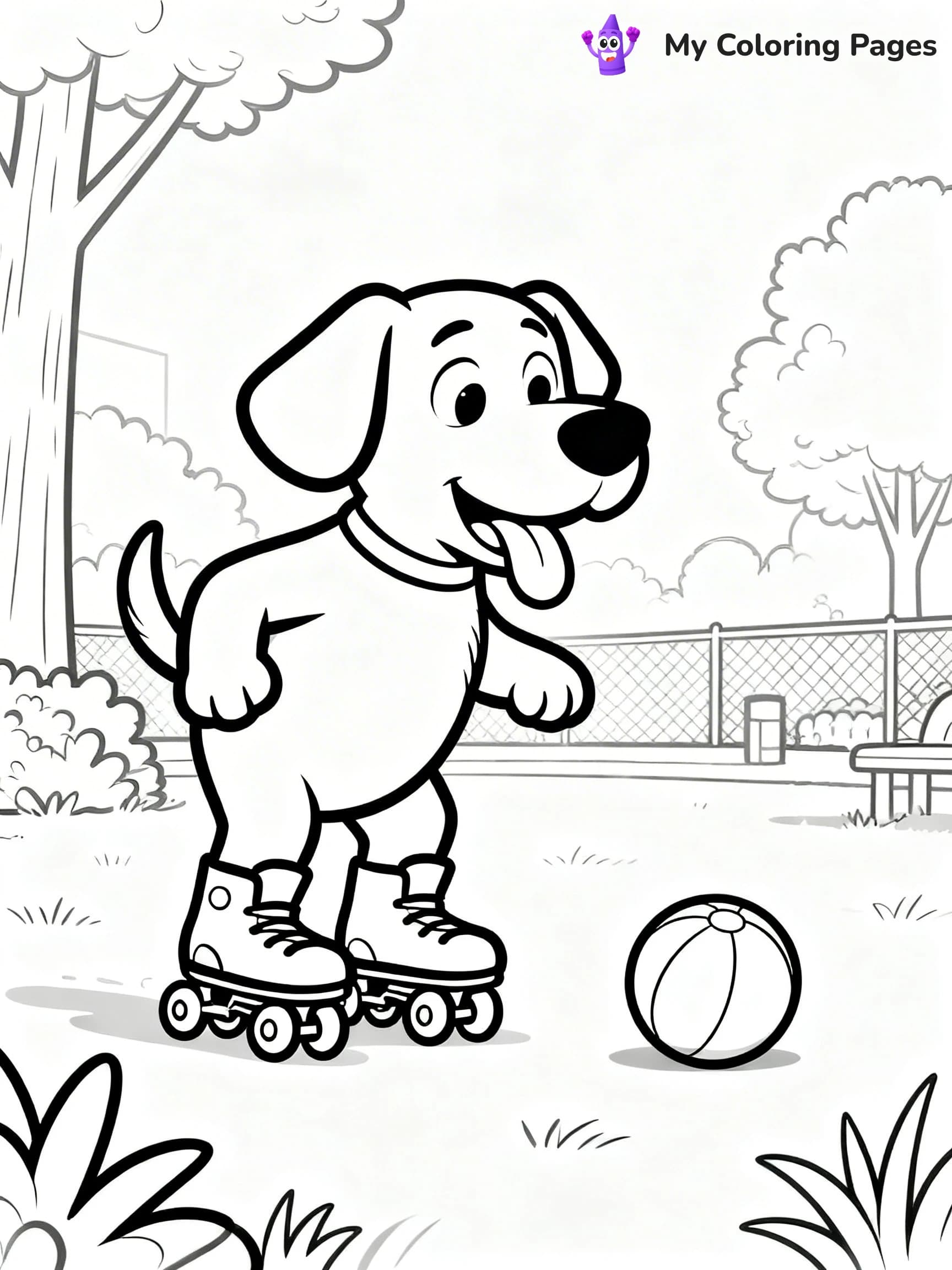 Roller Skating Coloring Pages - 3