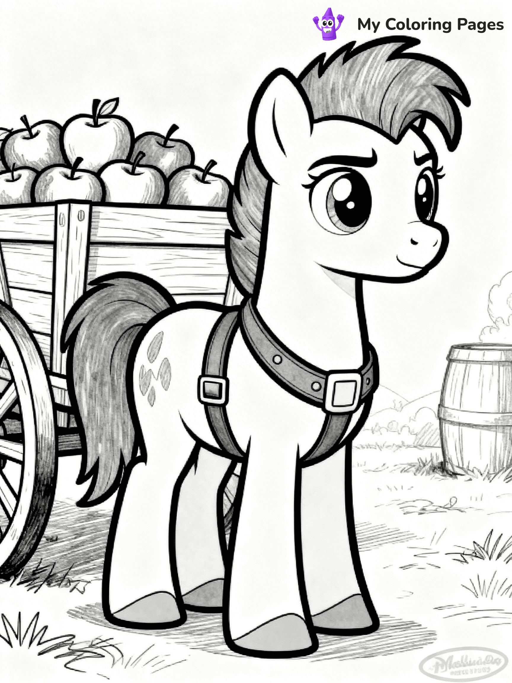 Applejack Coloring Pages - 15