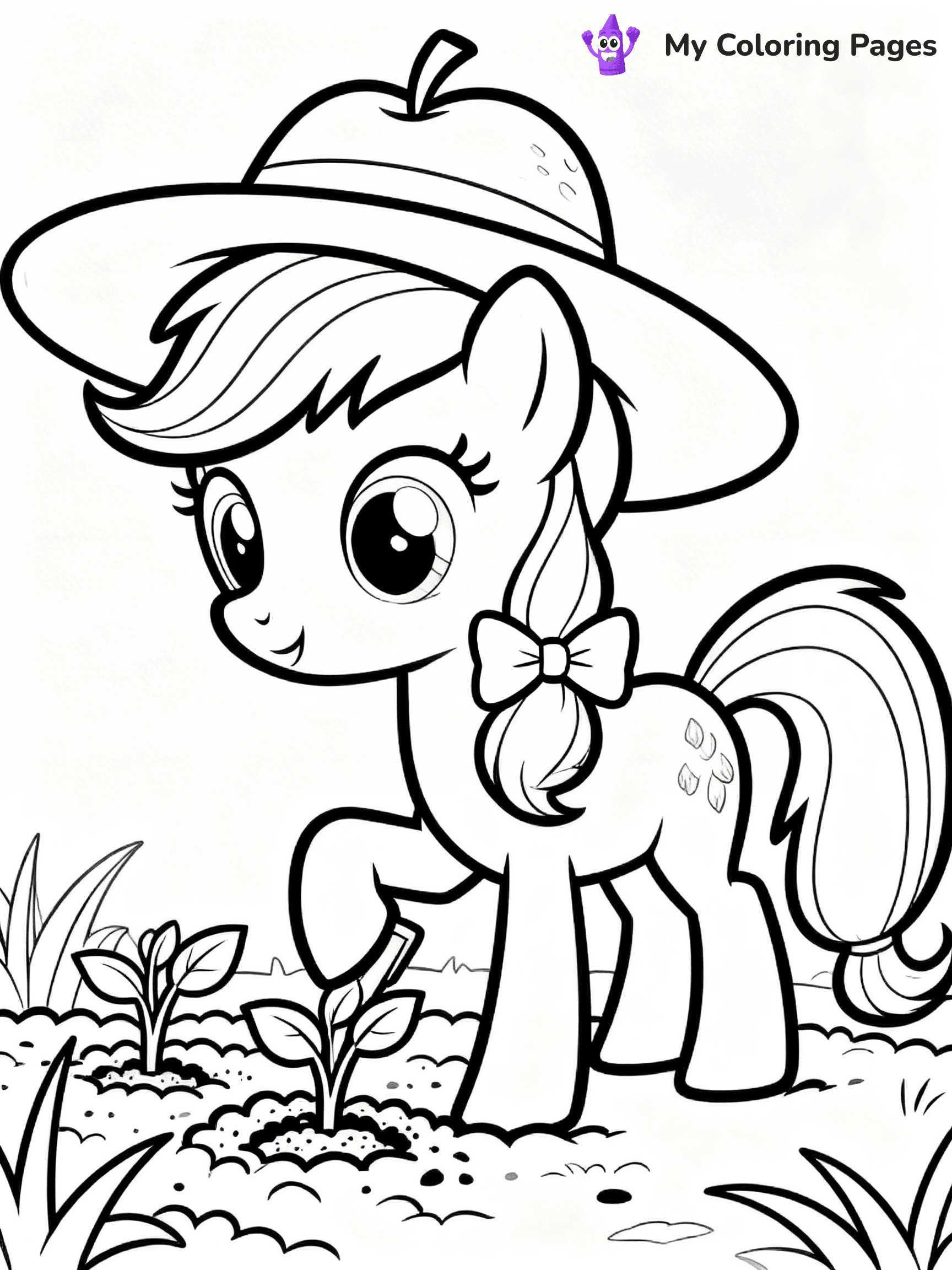 Applejack Coloring Pages - 11