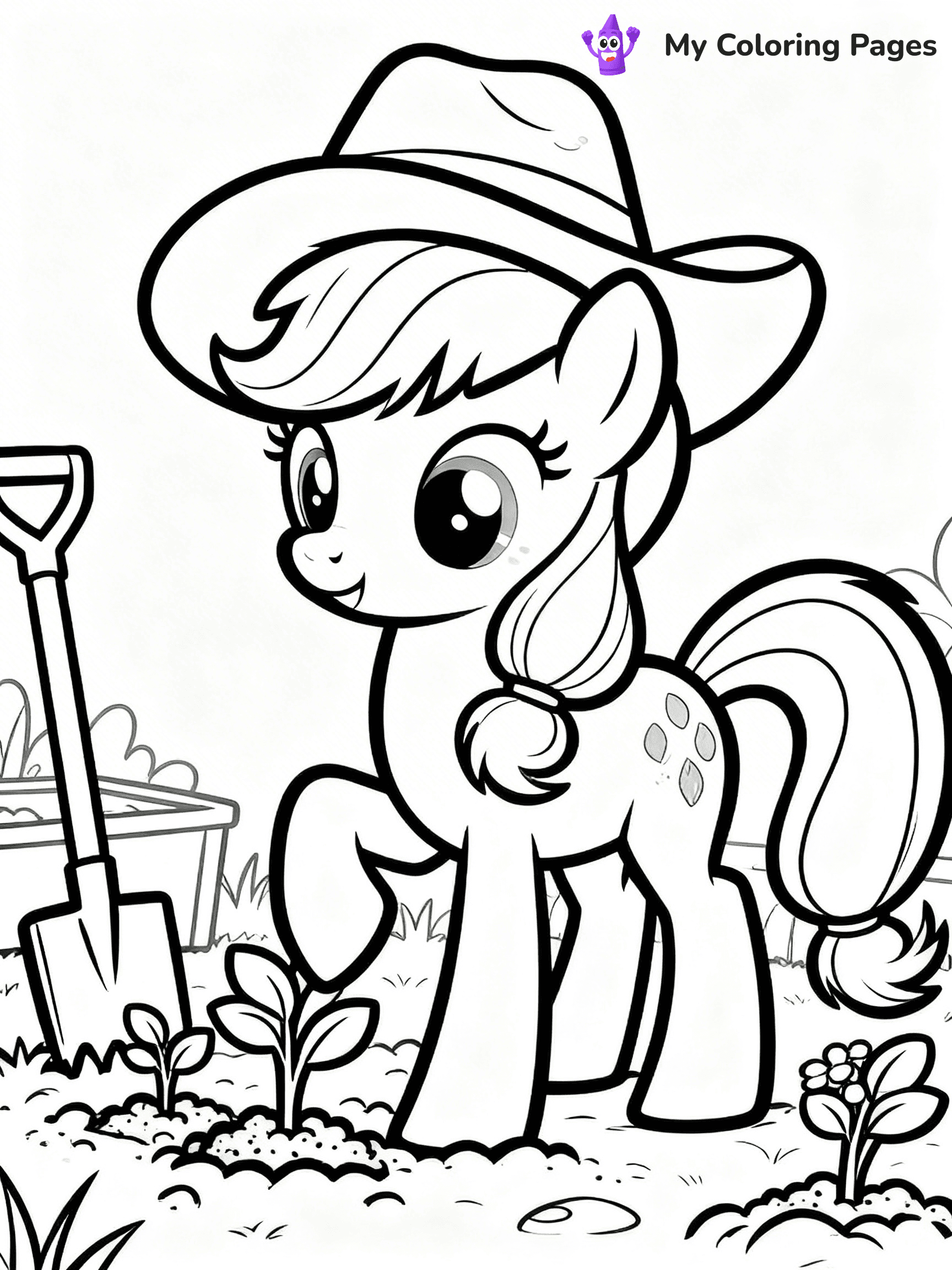 Applejack Coloring Pages - 10