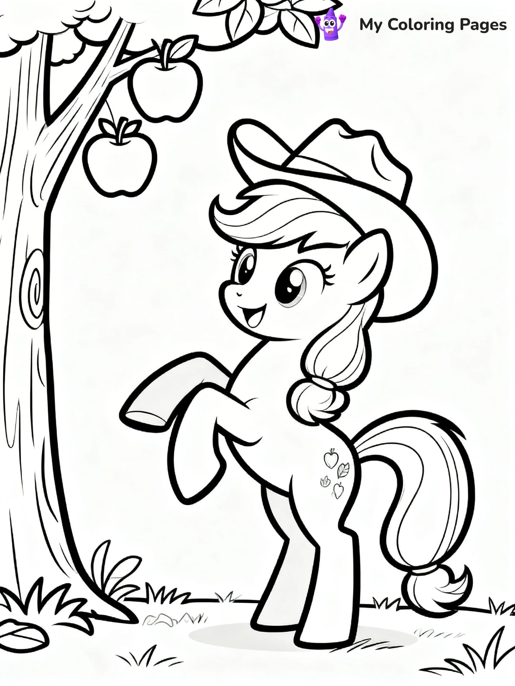 Applejack Coloring Pages - 6