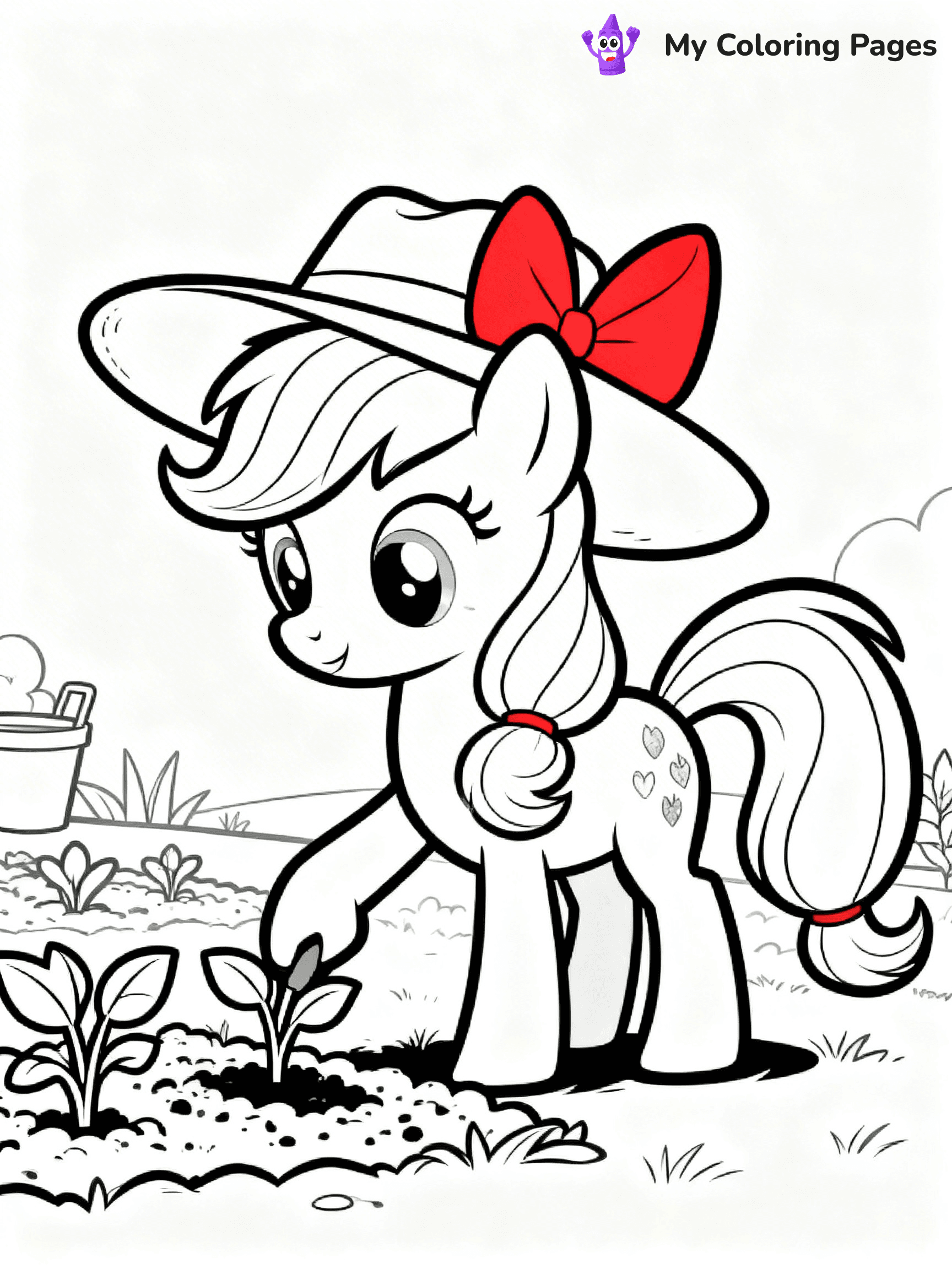 Applejack Coloring Pages - 4