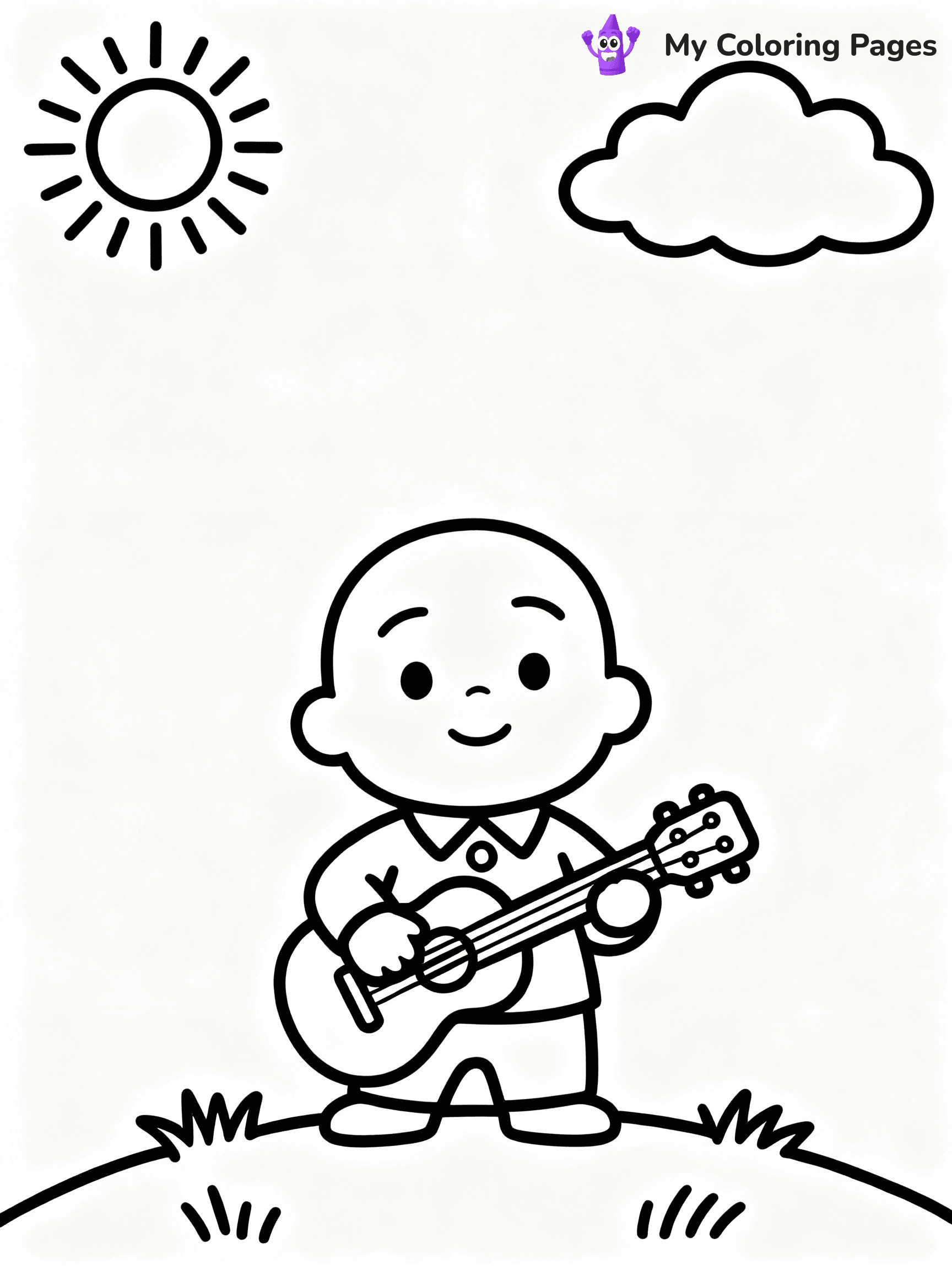 ⚠️ CRITICAL REQUIREMENT - ABSOLUTE BLACK AND WHITE ONLY ⚠️
This MUST be a BLACK AND WHITE line drawing ONLY. NO COLORS whatsoever.
- ONLY pure black lines (#000000) on pure white background (#FFFFFF)
- ABSOLUTELY NO colors, NO shading, NO gradients, NO grayscale
- If there are ANY colors in the output, the image is REJECTED
- This is a COLORING PAGE - meant to be COLORED IN by children
- The output must be UNCOLORED line art ready for coloring
⚠️ SUBJECT TO DRAW: Cocomelon
(REMEMBER: Output must be BLACK AND WHITE line art only, NOT colored!)
# COLORING PAGE: BLACK OUTLINES ONLY - WHITE BACKGROUND MANDATORY
Create a **coloring book page** using EXACTLY two values: black lines, white space.
## NON-NEGOTIABLE BINARY RULES
- **ONLY #000000 (black) and #FFFFFF (white)** - NO other values exist
- **EVERY PIXEL = BLACK OR WHITE** - no gray/shading/antialiasing
- **WHITE BACKGROUND MANDATORY** - entire canvas stays white
- **ALL SHAPES HOLLOW** - everything is empty outlines waiting to be colored
- **FORBIDDEN:** fills, shading, gradients, patterns, textures, colors
- **NO SOLID REGIONS** - if it's not a thin line, it's wrong
## Universal Line Standards
- Black outlines ONLY - thin, uniform weight
- Every shape completely empty inside
- Closed contours suitable for coloring
- Simple flat illustration - zero depth/3D/realism
- **Style:** Whimsical Doodle Art Alley - rounded, friendly outlines (unless specified)
## Everything = Outline Only
- Characters/animals: hollow shapes
- Objects/clothing: empty contours
- Backgrounds/scenery: line work only
- Natural elements: outlined forms
- Dark/night areas: don't exist (use outlined symbols)
- Textures/patterns: convert to simple lines
## The Test
Can a child color EVERY white space with crayons? If any area is pre-filled/shaded/gray or colored in, it FAILS. Every shape must be waiting to receive color.
**FINAL OUTPUT**: Binary coloring page. Black lines define shapes. White spaces ready for coloring. Nothing else exists. No exceptions. Print-ready.
⚠️ FINAL REMINDER: Draw the subject "Cocomelon" as BLACK AND WHITE line art. Zero colors in output.