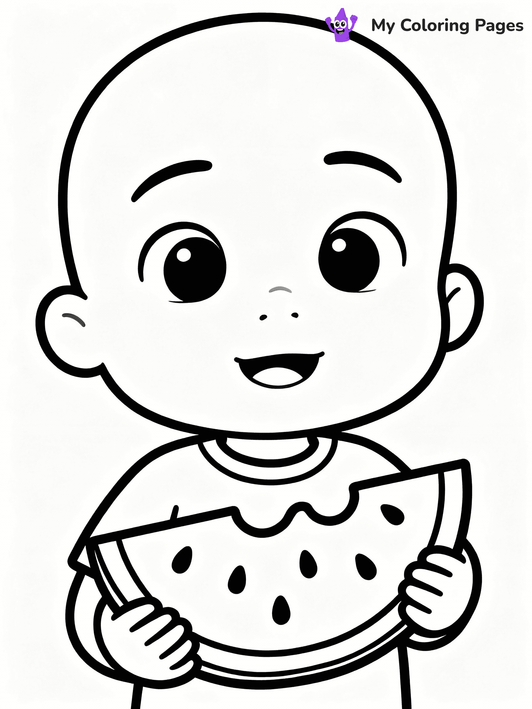 ⚠️ CRITICAL REQUIREMENT - ABSOLUTE BLACK AND WHITE ONLY ⚠️
This MUST be a BLACK AND WHITE line drawing ONLY. NO COLORS whatsoever.
- ONLY pure black lines (#000000) on pure white background (#FFFFFF)
- ABSOLUTELY NO colors, NO shading, NO gradients, NO grayscale
- If there are ANY colors in the output, the image is REJECTED
- This is a COLORING PAGE - meant to be COLORED IN by children
- The output must be UNCOLORED line art ready for coloring
⚠️ SUBJECT TO DRAW: JJ from Cocomelon eating a watermelon slice
(REMEMBER: Output must be BLACK AND WHITE line art only, NOT colored!)
# COLORING PAGE: BLACK OUTLINES ONLY - WHITE BACKGROUND MANDATORY
Create a **coloring book page** using EXACTLY two values: black lines, white space.
## NON-NEGOTIABLE BINARY RULES
- **ONLY #000000 (black) and #FFFFFF (white)** - NO other values exist
- **EVERY PIXEL = BLACK OR WHITE** - no gray/shading/antialiasing
- **WHITE BACKGROUND MANDATORY** - entire canvas stays white
- **ALL SHAPES HOLLOW** - everything is empty outlines waiting to be colored
- **FORBIDDEN:** fills, shading, gradients, patterns, textures, colors
- **NO SOLID REGIONS** - if it's not a thin line, it's wrong
## Universal Line Standards
- Black outlines ONLY - thin, uniform weight
- Every shape completely empty inside
- Closed contours suitable for coloring
- Simple flat illustration - zero depth/3D/realism
- **Style:** Whimsical Doodle Art Alley - rounded, friendly outlines (unless specified)
## Everything = Outline Only
- Characters/animals: hollow shapes
- Objects/clothing: empty contours
- Backgrounds/scenery: line work only
- Natural elements: outlined forms
- Dark/night areas: don't exist (use outlined symbols)
- Textures/patterns: convert to simple lines
## The Test
Can a child color EVERY white space with crayons? If any area is pre-filled/shaded/gray or colored in, it FAILS. Every shape must be waiting to receive color.
**FINAL OUTPUT**: Binary coloring page. Black lines define shapes. White spaces ready for coloring. Nothing else exists. No exceptions. Print-ready.
⚠️ FINAL REMINDER: Draw the subject "JJ from Cocomelon eating a watermelon slice" as BLACK AND WHITE line art. Zero colors in output.