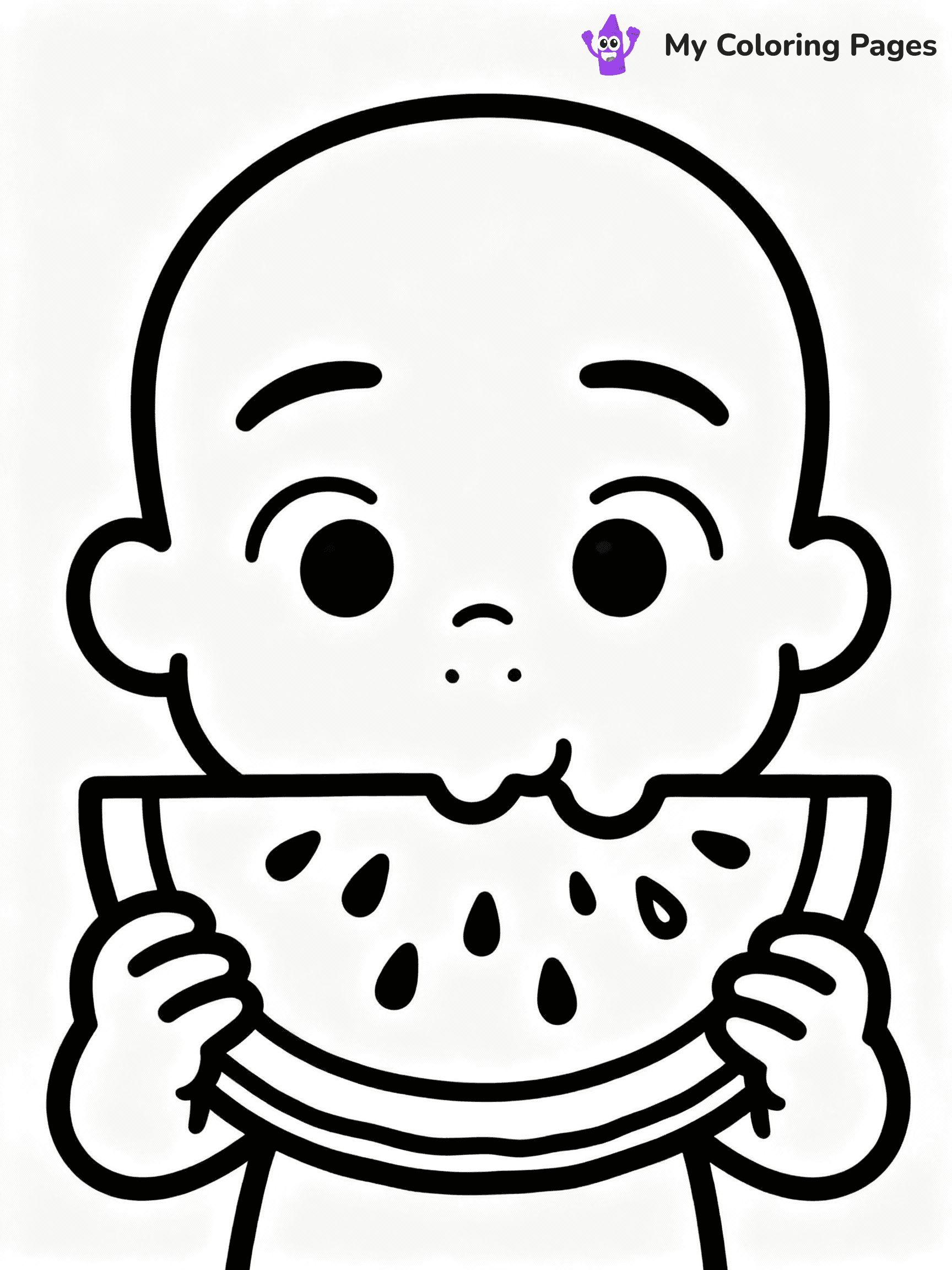 ⚠️ CRITICAL REQUIREMENT - ABSOLUTE BLACK AND WHITE ONLY ⚠️
This MUST be a BLACK AND WHITE line drawing ONLY. NO COLORS whatsoever.
- ONLY pure black lines (#000000) on pure white background (#FFFFFF)
- ABSOLUTELY NO colors, NO shading, NO gradients, NO grayscale
- If there are ANY colors in the output, the image is REJECTED
- This is a COLORING PAGE - meant to be COLORED IN by children
- The output must be UNCOLORED line art ready for coloring
⚠️ SUBJECT TO DRAW: JJ from Cocomelon eating a watermelon slice
(REMEMBER: Output must be BLACK AND WHITE line art only, NOT colored!)
# COLORING PAGE: BLACK OUTLINES ONLY - WHITE BACKGROUND MANDATORY
Create a **coloring book page** using EXACTLY two values: black lines, white space.
## NON-NEGOTIABLE BINARY RULES
- **ONLY #000000 (black) and #FFFFFF (white)** - NO other values exist
- **EVERY PIXEL = BLACK OR WHITE** - no gray/shading/antialiasing
- **WHITE BACKGROUND MANDATORY** - entire canvas stays white
- **ALL SHAPES HOLLOW** - everything is empty outlines waiting to be colored
- **FORBIDDEN:** fills, shading, gradients, patterns, textures, colors
- **NO SOLID REGIONS** - if it's not a thin line, it's wrong
## Universal Line Standards
- Black outlines ONLY - thin, uniform weight
- Every shape completely empty inside
- Closed contours suitable for coloring
- Simple flat illustration - zero depth/3D/realism
- **Style:** Whimsical Doodle Art Alley - rounded, friendly outlines (unless specified)
## Everything = Outline Only
- Characters/animals: hollow shapes
- Objects/clothing: empty contours
- Backgrounds/scenery: line work only
- Natural elements: outlined forms
- Dark/night areas: don't exist (use outlined symbols)
- Textures/patterns: convert to simple lines
## The Test
Can a child color EVERY white space with crayons? If any area is pre-filled/shaded/gray or colored in, it FAILS. Every shape must be waiting to receive color.
**FINAL OUTPUT**: Binary coloring page. Black lines define shapes. White spaces ready for coloring. Nothing else exists. No exceptions. Print-ready.
⚠️ FINAL REMINDER: Draw the subject "JJ from Cocomelon eating a watermelon slice" as BLACK AND WHITE line art. Zero colors in output.
