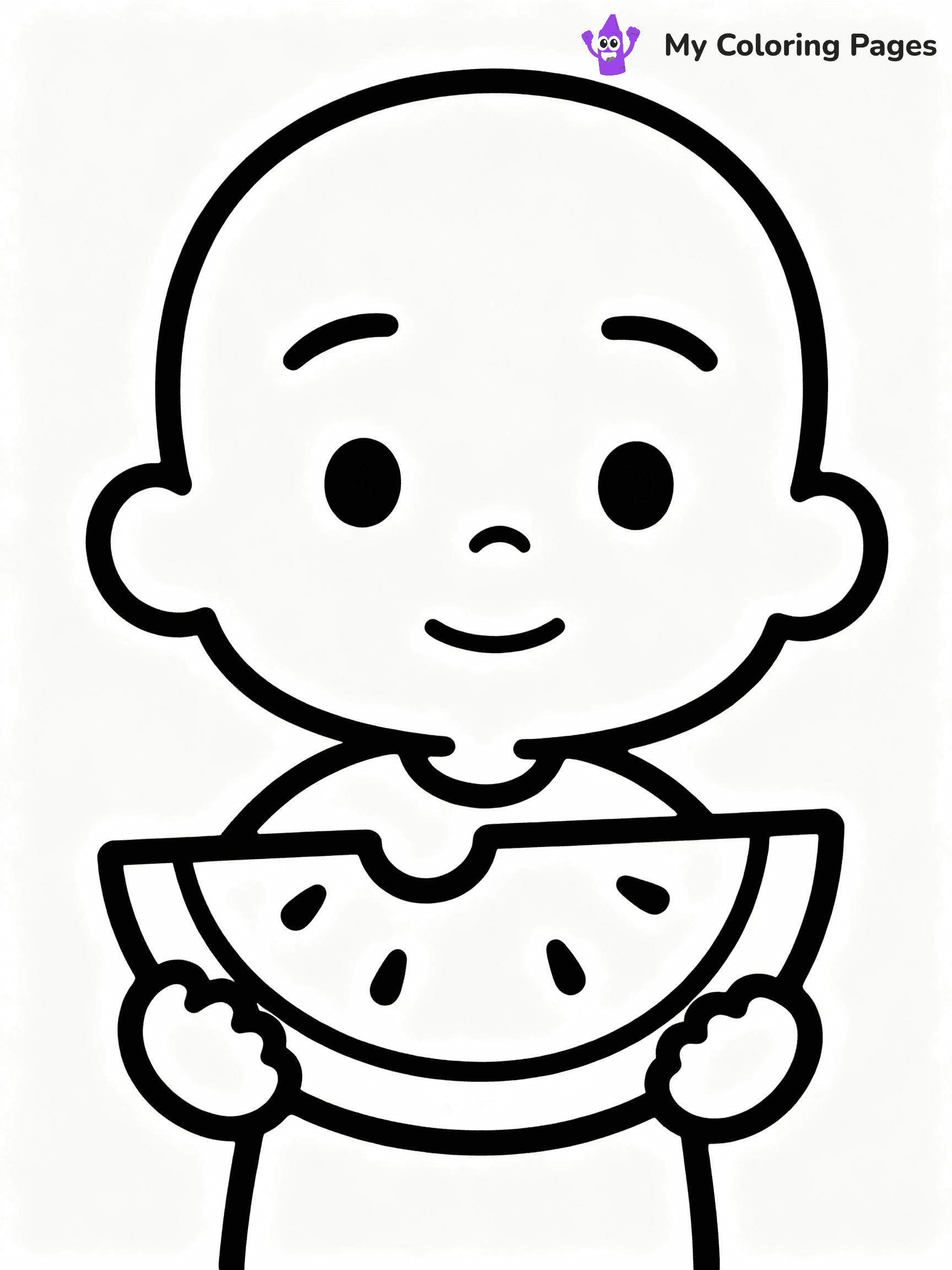⚠️ CRITICAL REQUIREMENT - ABSOLUTE BLACK AND WHITE ONLY ⚠️
This MUST be a BLACK AND WHITE line drawing ONLY. NO COLORS whatsoever.
- ONLY pure black lines (#000000) on pure white background (#FFFFFF)
- ABSOLUTELY NO colors, NO shading, NO gradients, NO grayscale
- If there are ANY colors in the output, the image is REJECTED
- This is a COLORING PAGE - meant to be COLORED IN by children
- The output must be UNCOLORED line art ready for coloring
⚠️ SUBJECT TO DRAW: JJ from Cocomelon eating a watermelon slice
(REMEMBER: Output must be BLACK AND WHITE line art only, NOT colored!)
# COLORING PAGE: BLACK OUTLINES ONLY - WHITE BACKGROUND MANDATORY
Create a **coloring book page** using EXACTLY two values: black lines, white space.
## NON-NEGOTIABLE BINARY RULES
- **ONLY #000000 (black) and #FFFFFF (white)** - NO other values exist
- **EVERY PIXEL = BLACK OR WHITE** - no gray/shading/antialiasing
- **WHITE BACKGROUND MANDATORY** - entire canvas stays white
- **ALL SHAPES HOLLOW** - everything is empty outlines waiting to be colored
- **FORBIDDEN:** fills, shading, gradients, patterns, textures, colors
- **NO SOLID REGIONS** - if it's not a thin line, it's wrong
## Universal Line Standards
- Black outlines ONLY - thin, uniform weight
- Every shape completely empty inside
- Closed contours suitable for coloring
- Simple flat illustration - zero depth/3D/realism
- **Style:** Whimsical Doodle Art Alley - rounded, friendly outlines (unless specified)
## Everything = Outline Only
- Characters/animals: hollow shapes
- Objects/clothing: empty contours
- Backgrounds/scenery: line work only
- Natural elements: outlined forms
- Dark/night areas: don't exist (use outlined symbols)
- Textures/patterns: convert to simple lines
## The Test
Can a child color EVERY white space with crayons? If any area is pre-filled/shaded/gray or colored in, it FAILS. Every shape must be waiting to receive color.
**FINAL OUTPUT**: Binary coloring page. Black lines define shapes. White spaces ready for coloring. Nothing else exists. No exceptions. Print-ready.
⚠️ FINAL REMINDER: Draw the subject "JJ from Cocomelon eating a watermelon slice" as BLACK AND WHITE line art. Zero colors in output.
