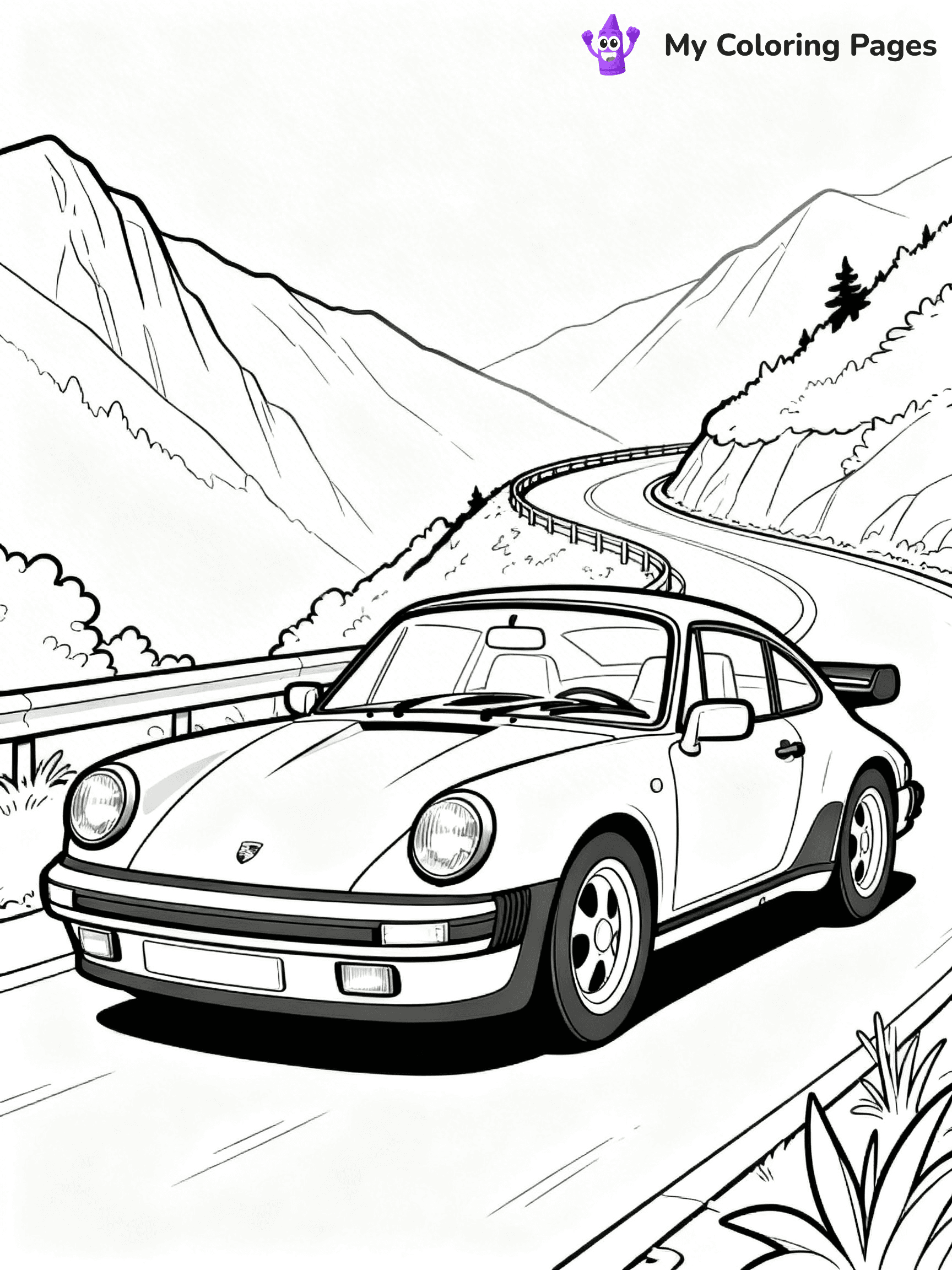 Porsche 911 Coloring Pages - 25