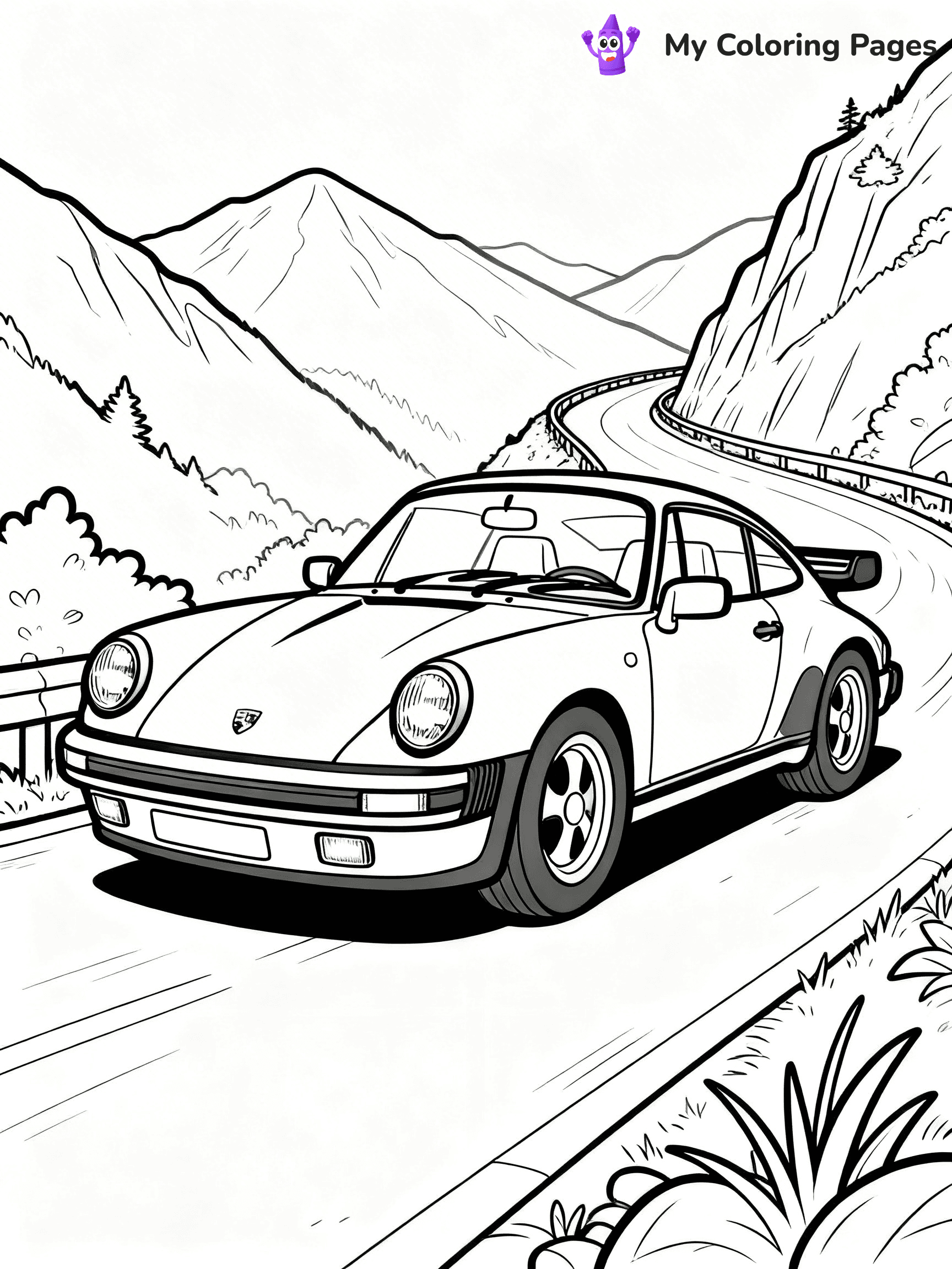 Porsche 911 Coloring Pages - 24