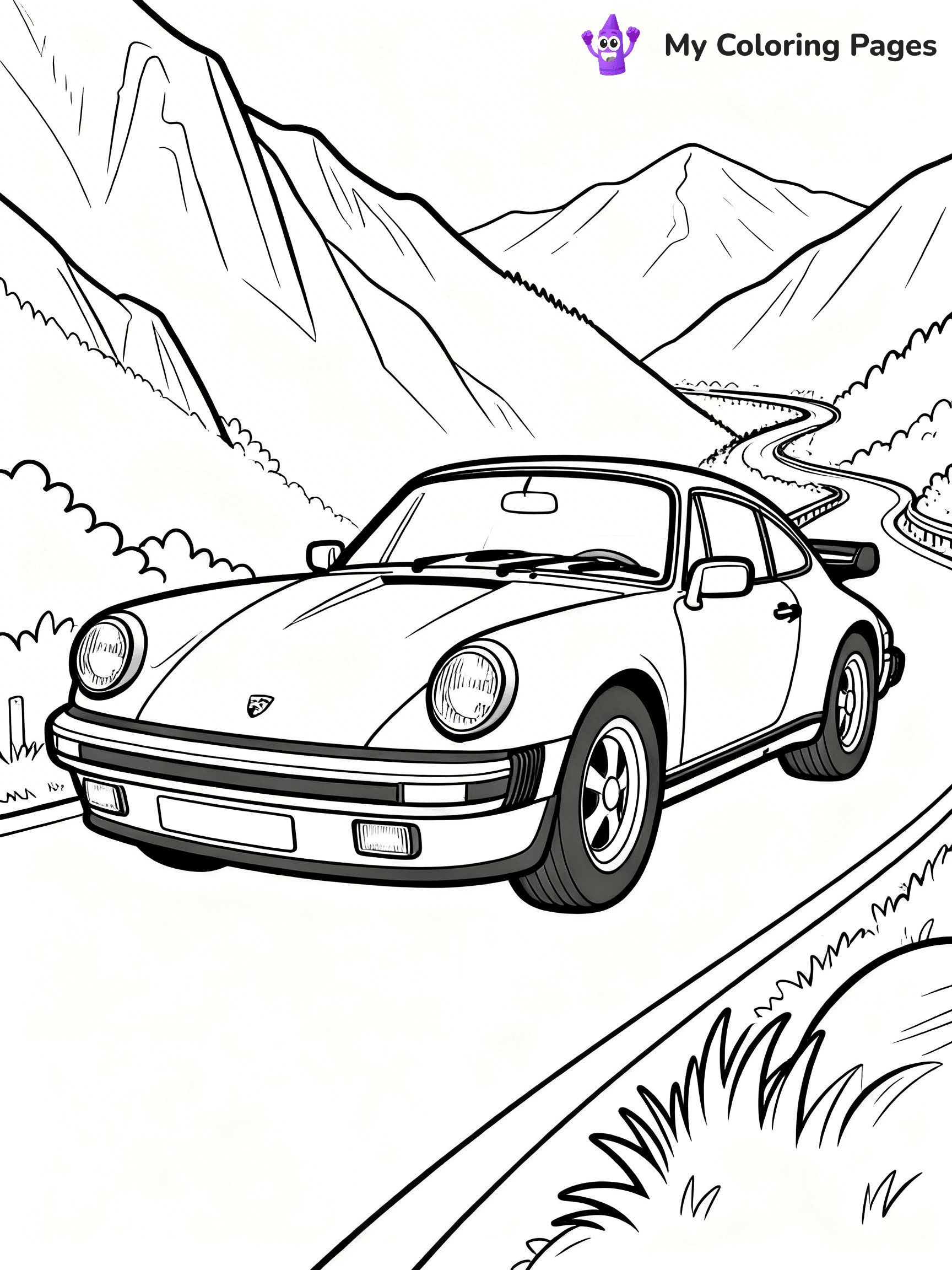 Porsche 911 Coloring Pages - 22