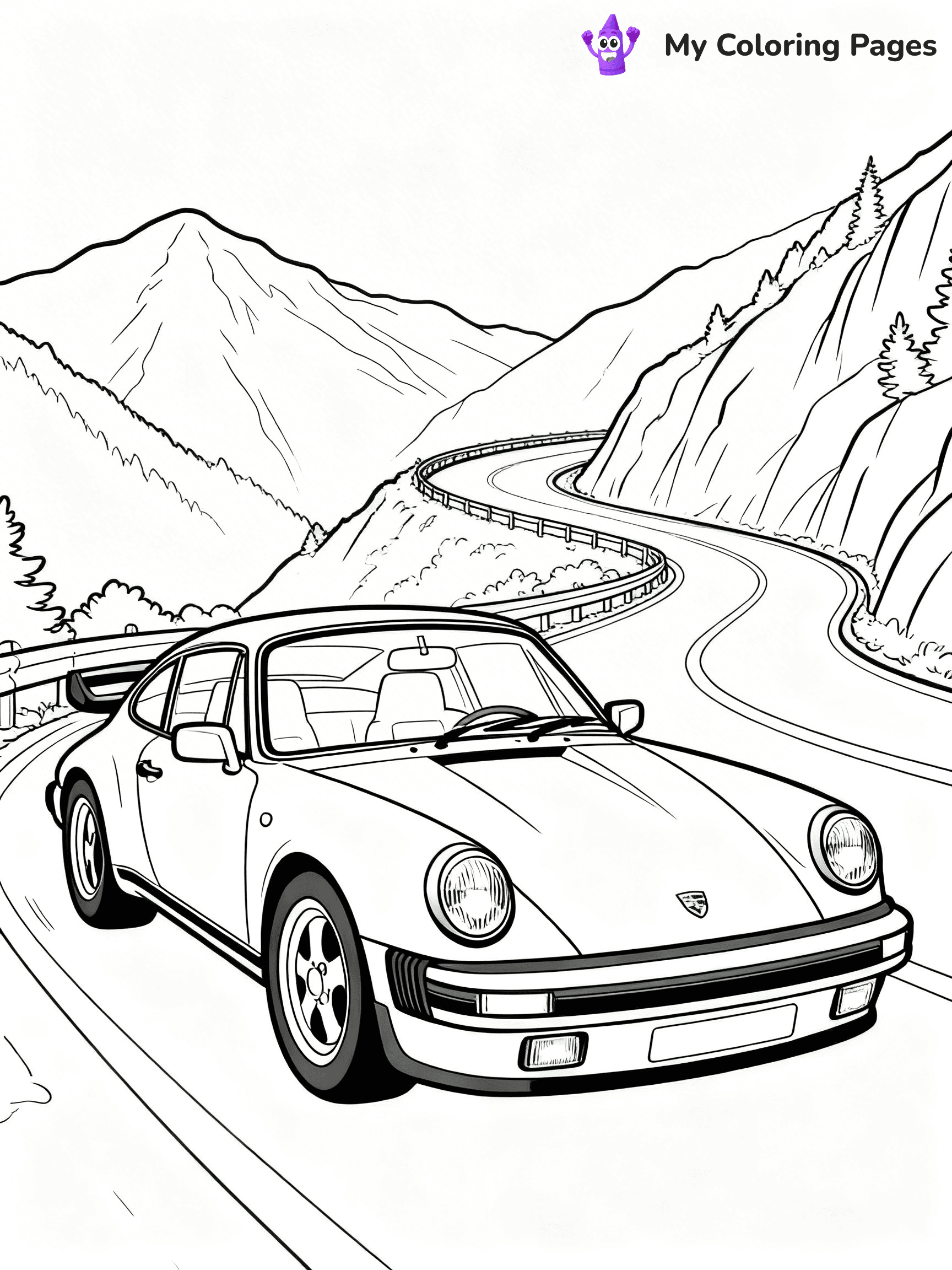 Porsche 911 Coloring Pages - 18