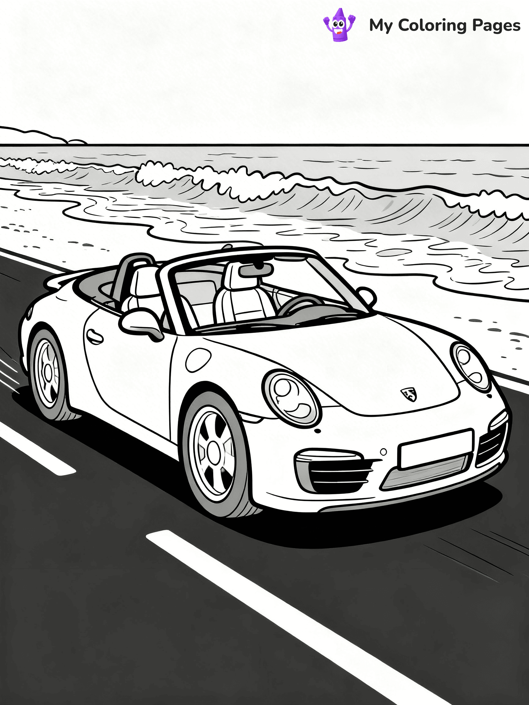 Porsche 911 Coloring Pages - 12