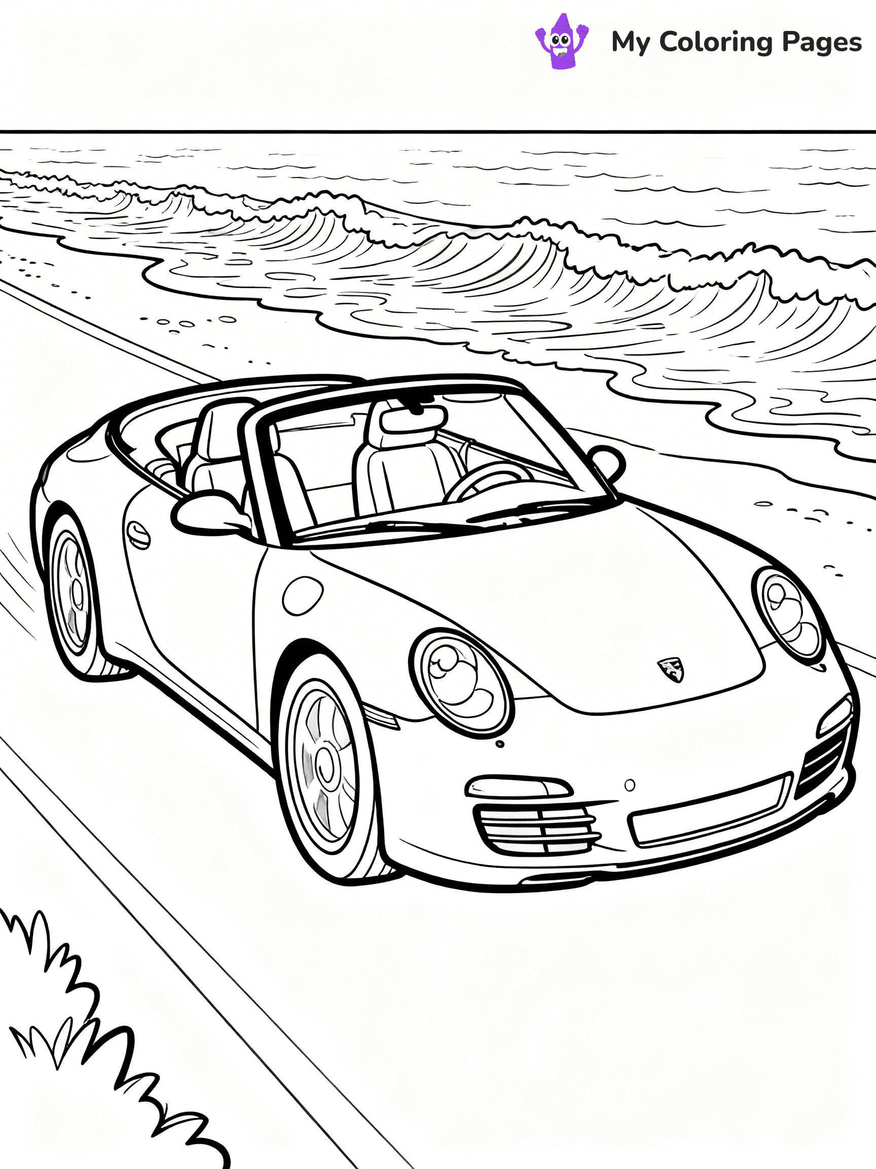 Porsche 911 Coloring Pages - 11