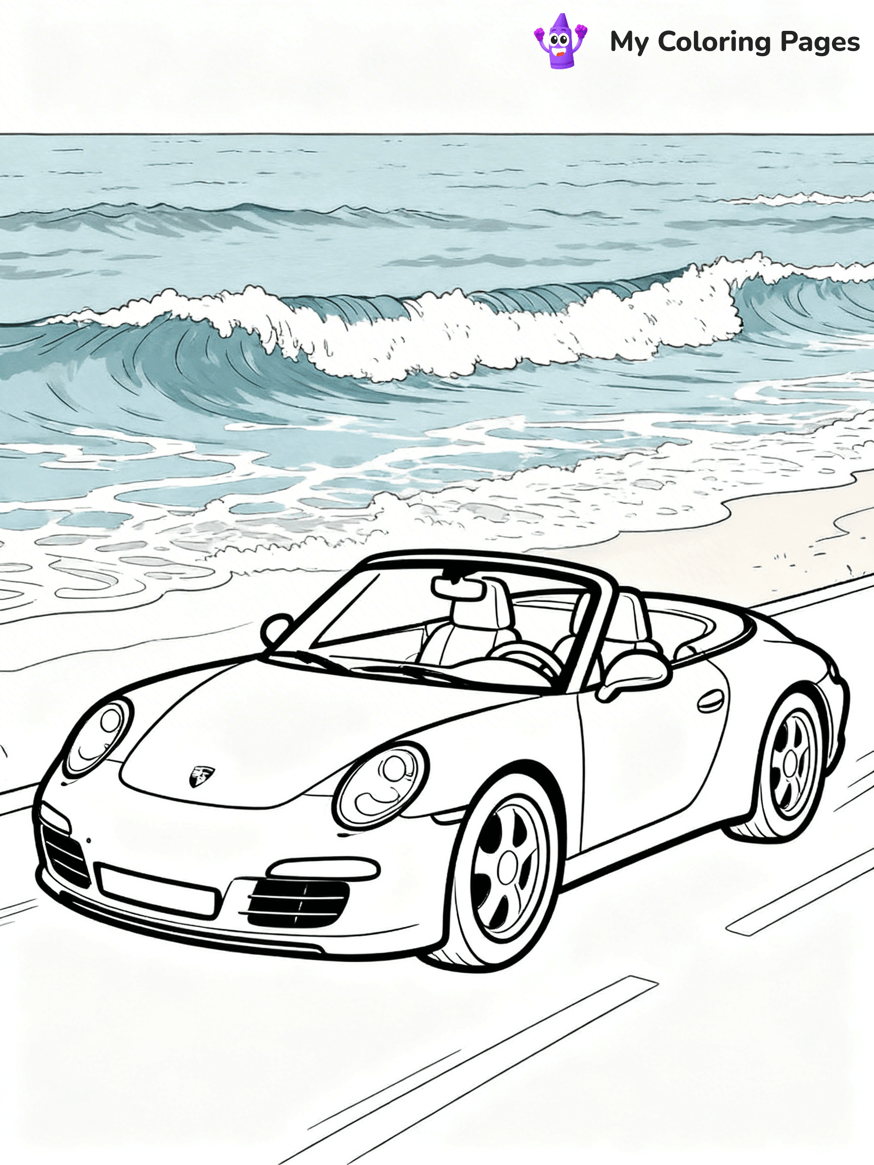 Porsche 911 Coloring Pages - 9