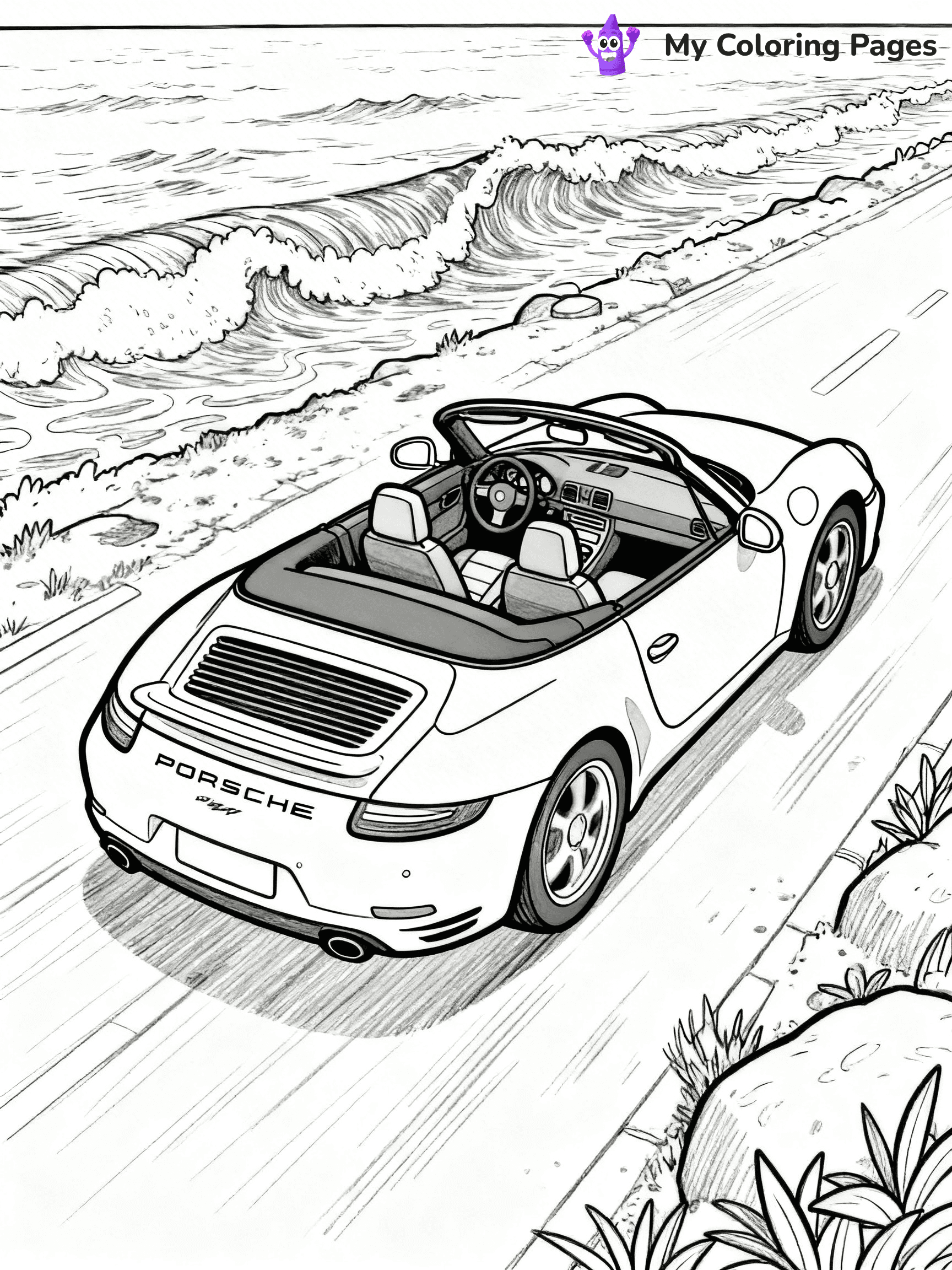 Porsche 911 Coloring Pages - 8