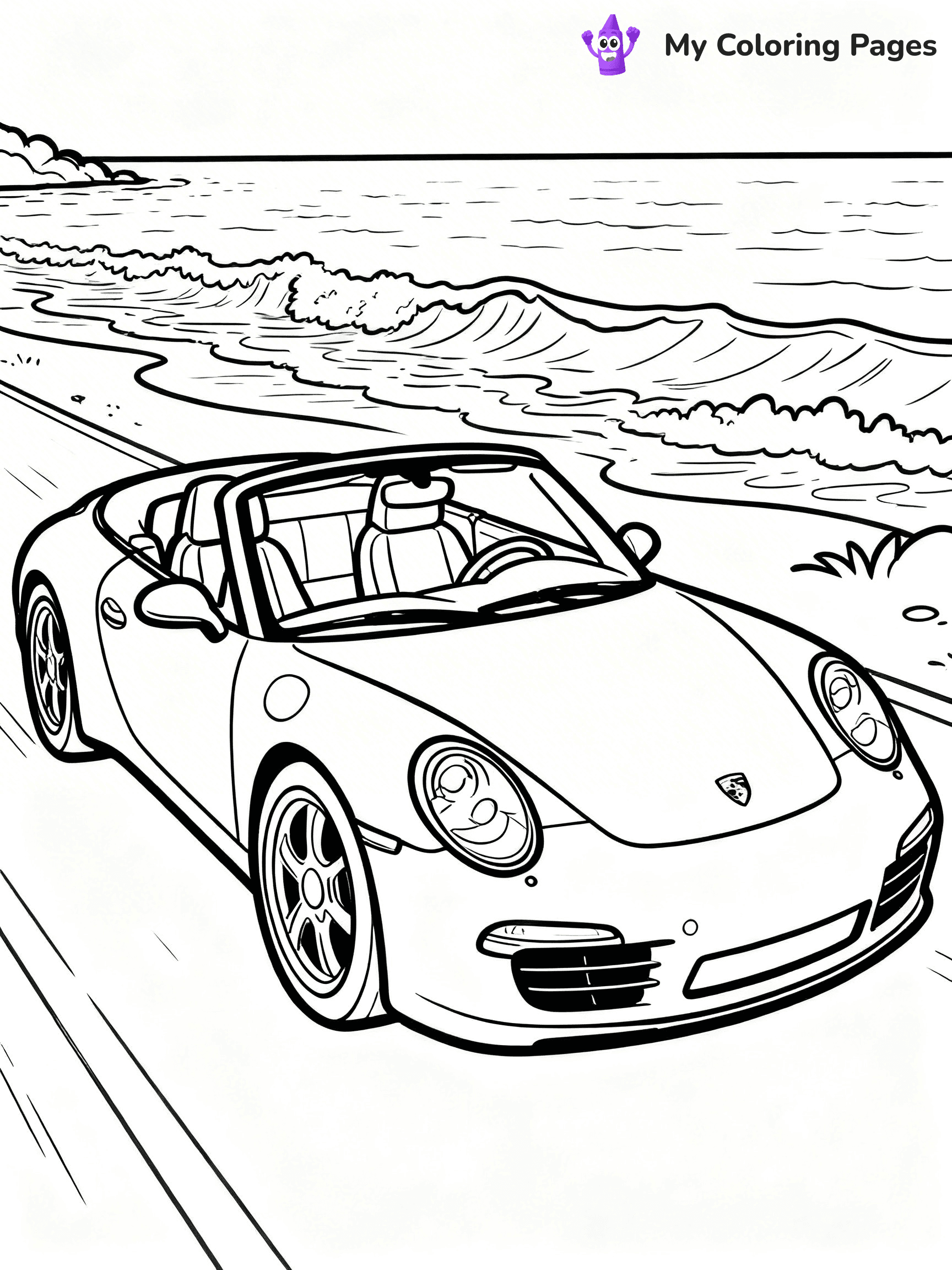 Porsche 911 Coloring Pages - 7