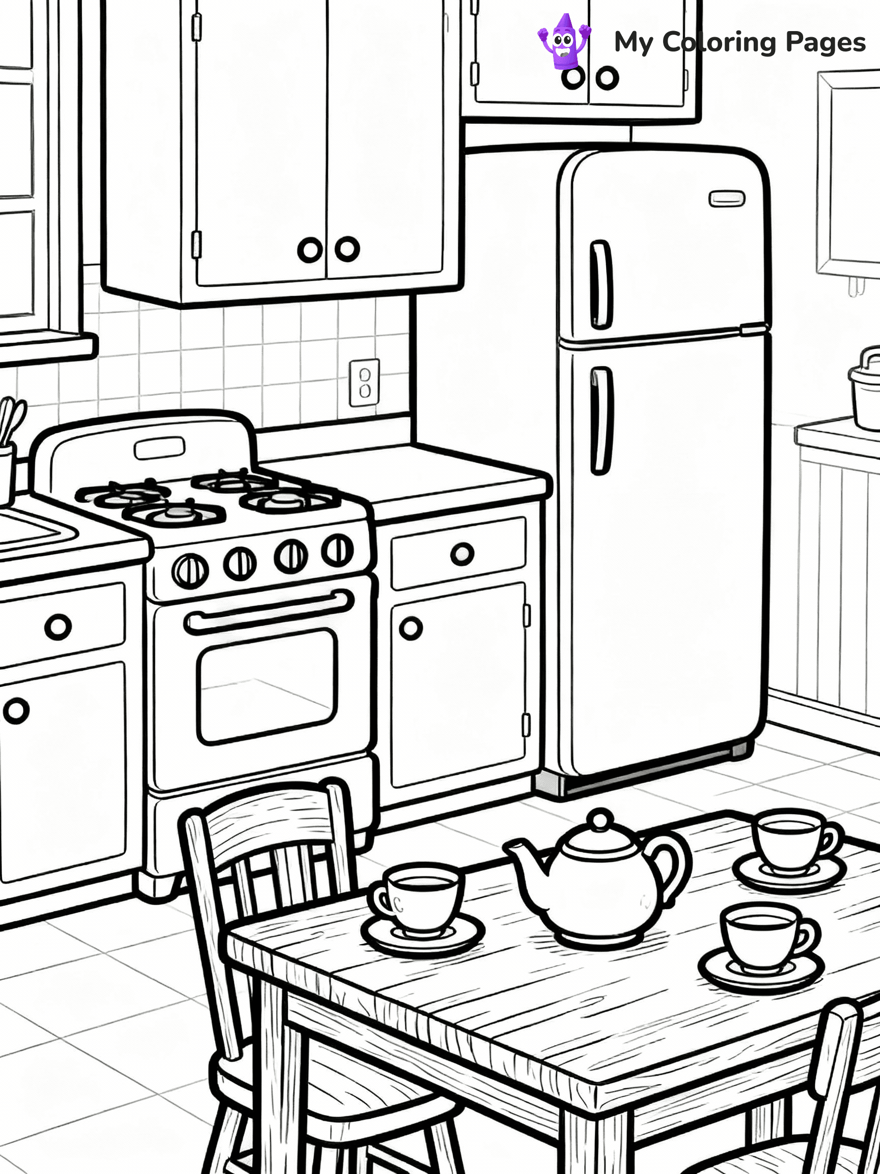 Room Coloring Pages - 25