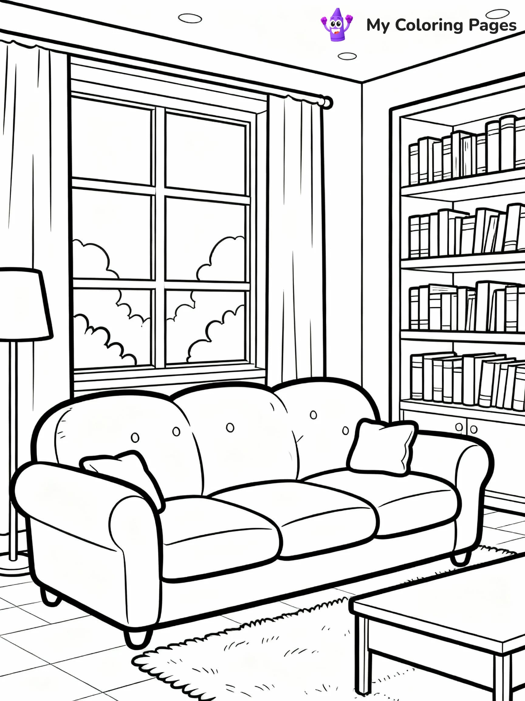 Room Coloring Pages - 17