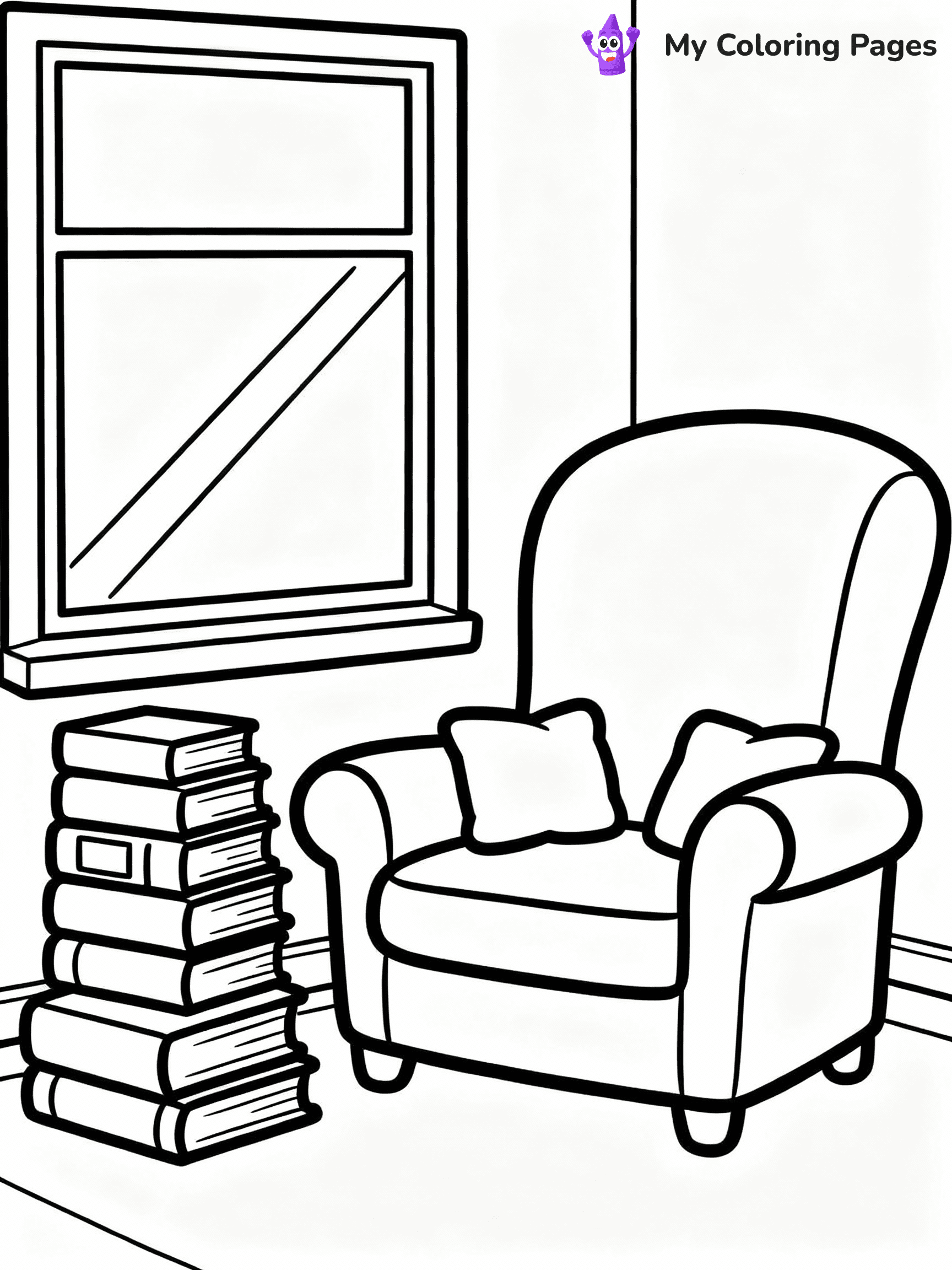 Room Coloring Pages - 6