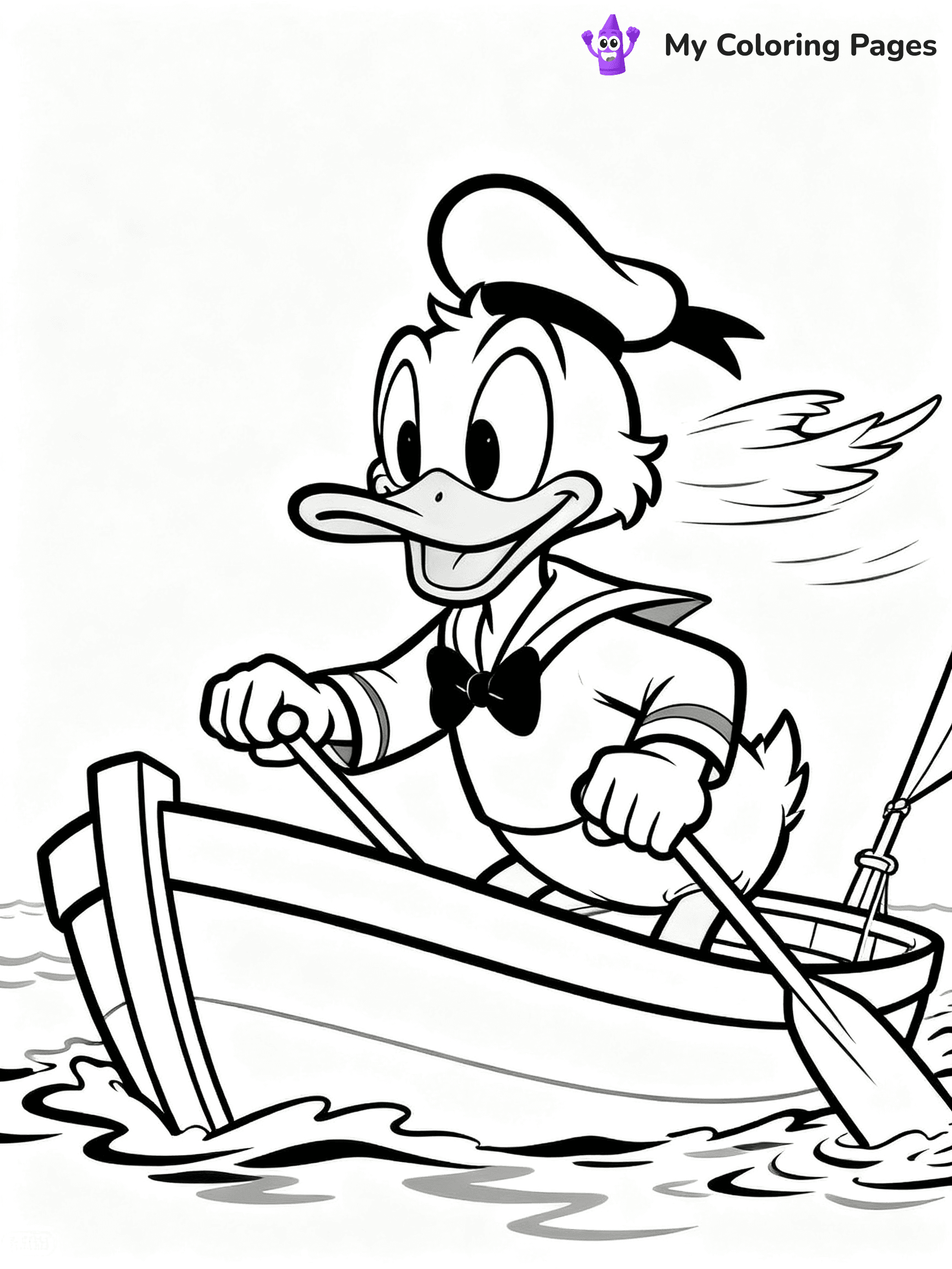 Donald Duck Coloring Pages - 12