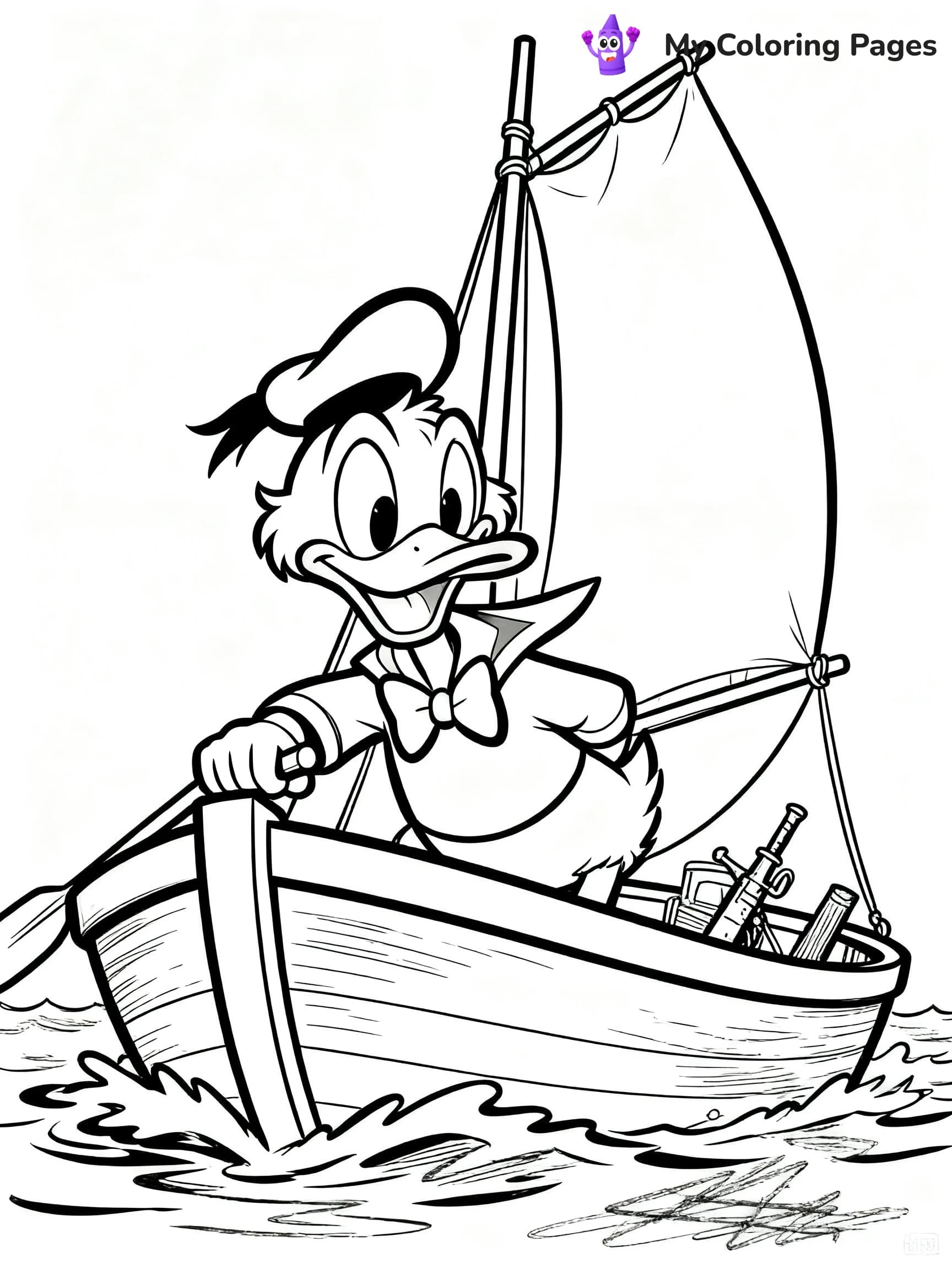 Donald Duck Coloring Pages - 11