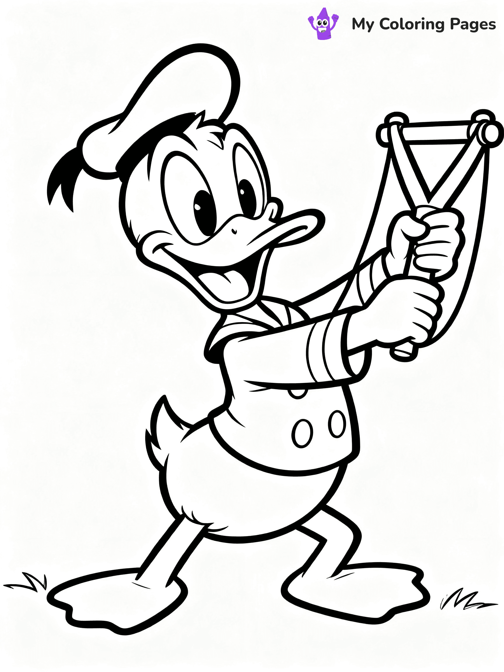 Donald Duck Coloring Pages - 10