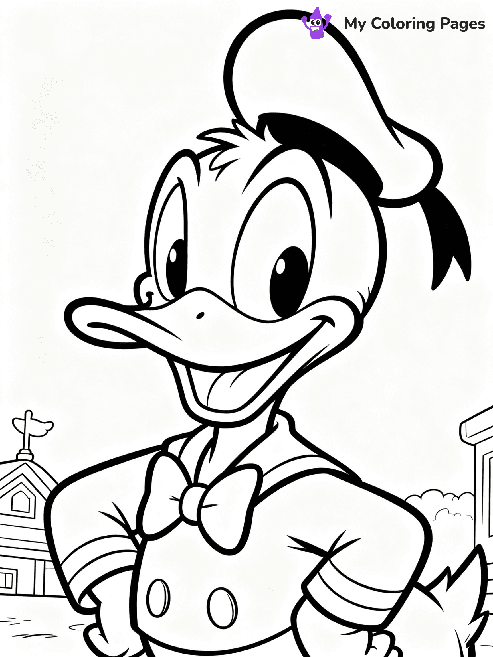 Donald Duck Coloring Pages - 8