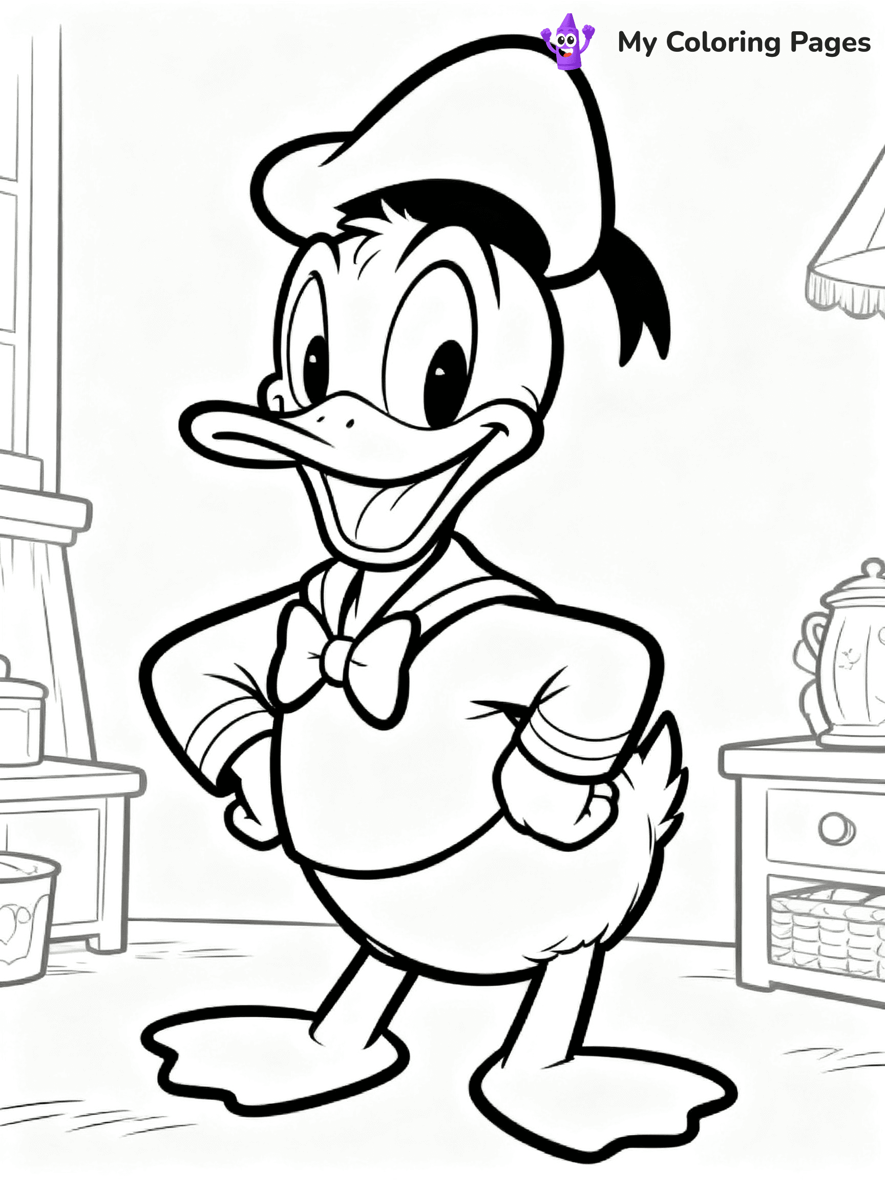 Donald Duck Coloring Pages - 6