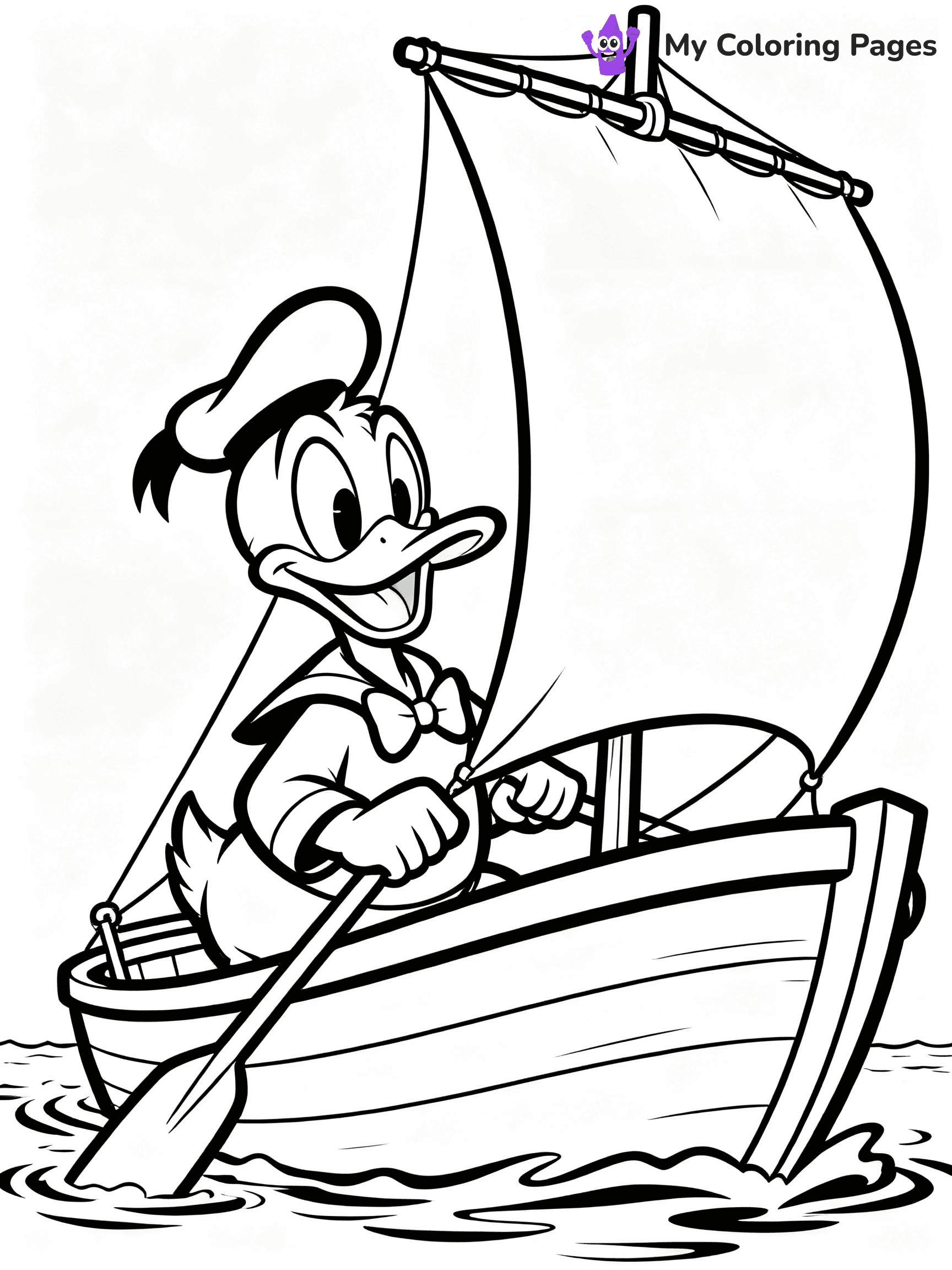 Donald Duck Coloring Pages - 2