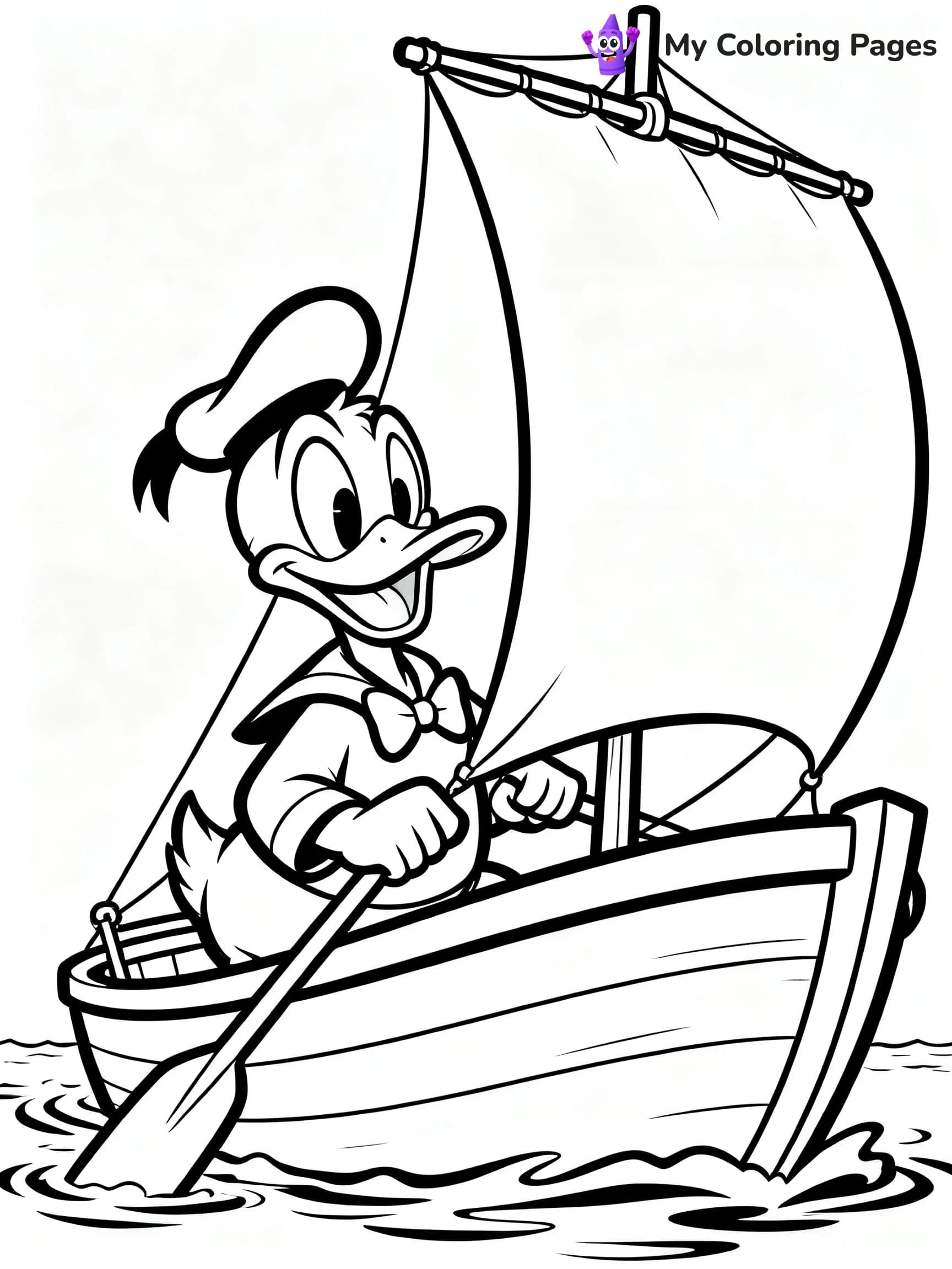 Donald Duck Coloring Pages - 2