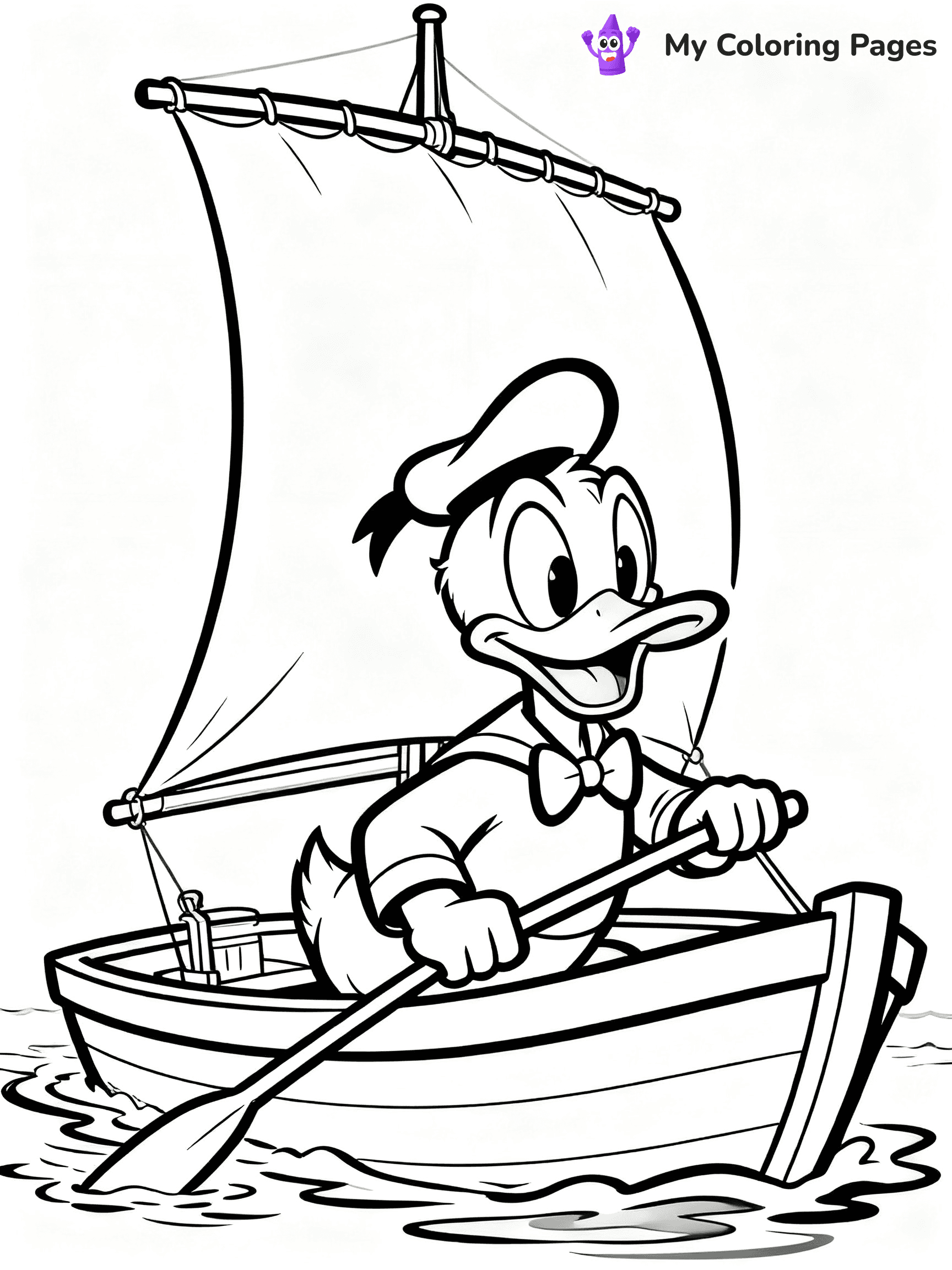 Donald Duck Coloring Pages - 1