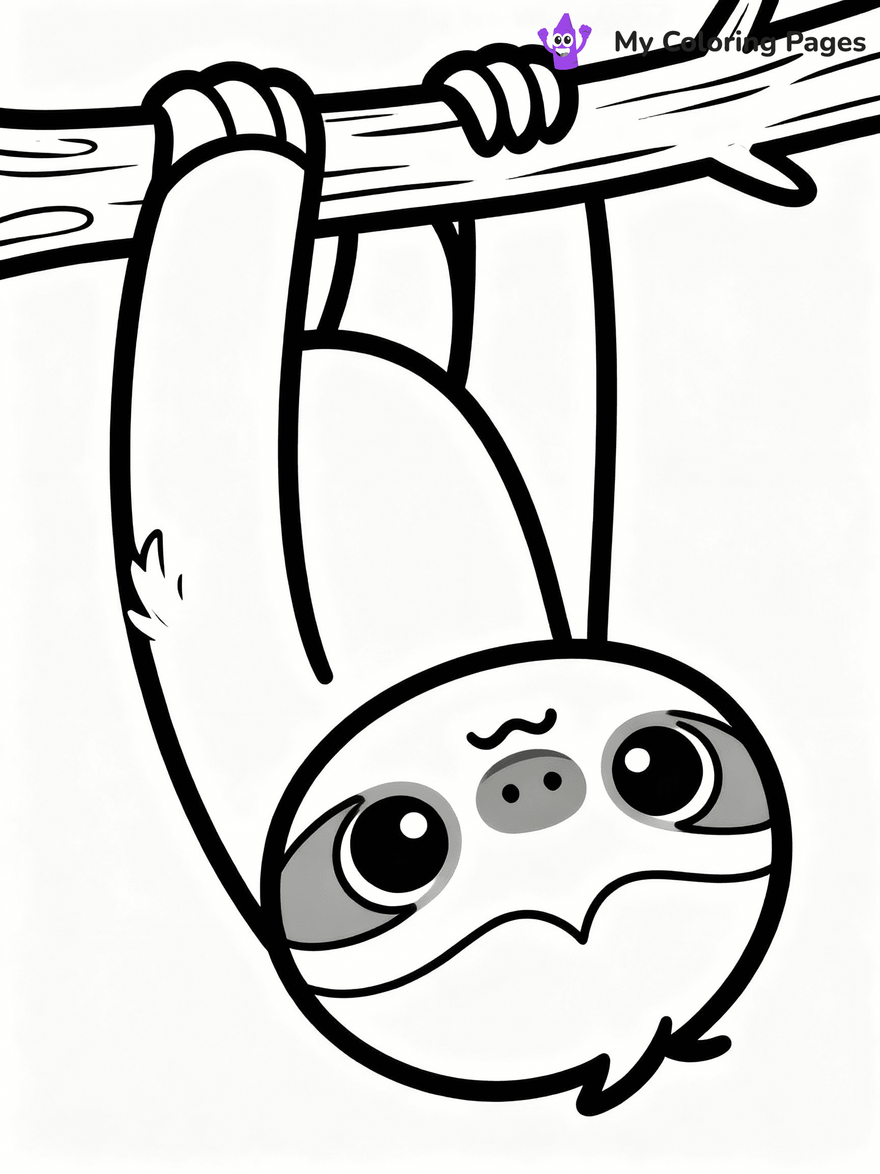 Sloth Coloring Pages - 45