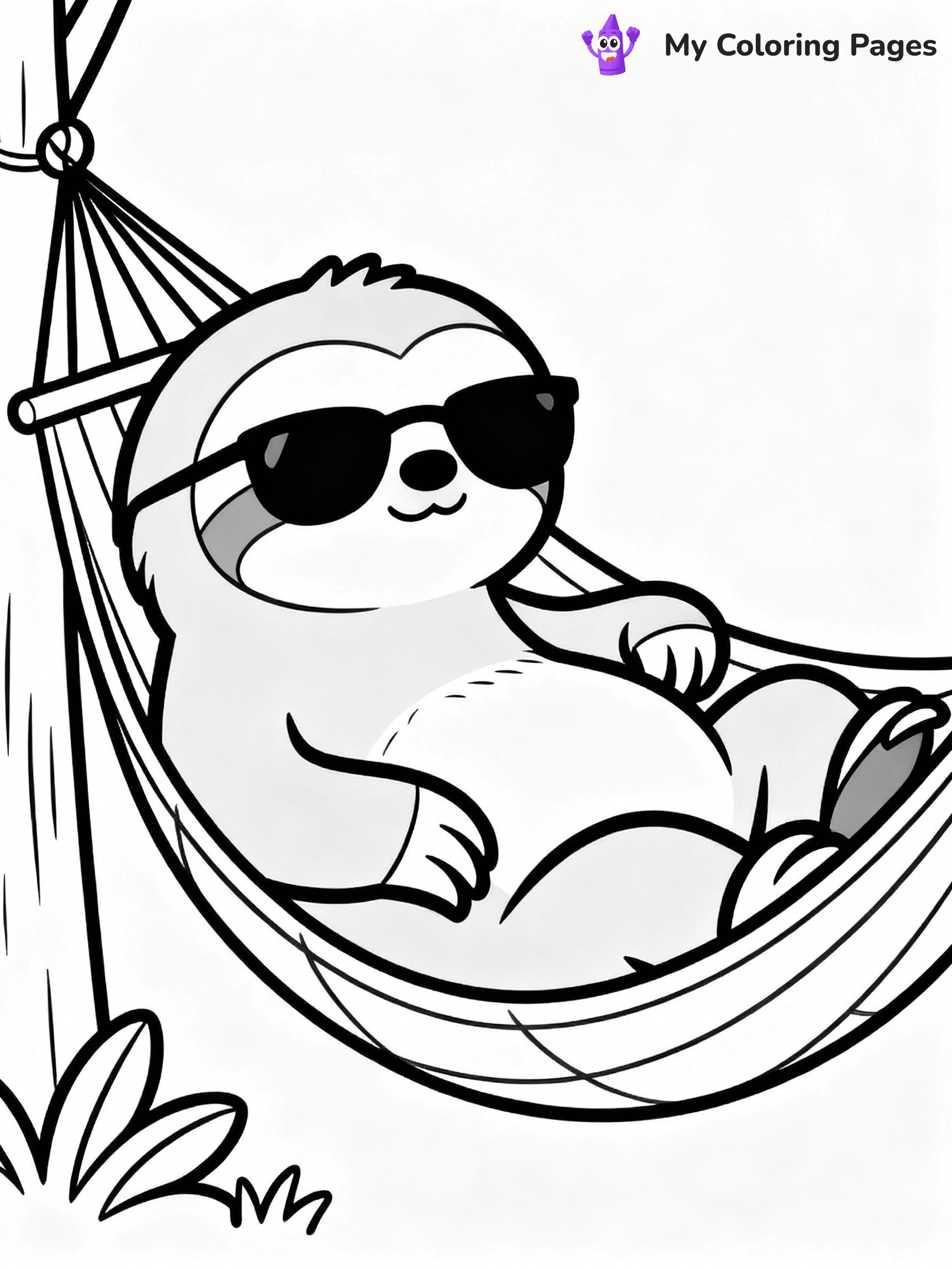 Sloth Coloring Pages - 33