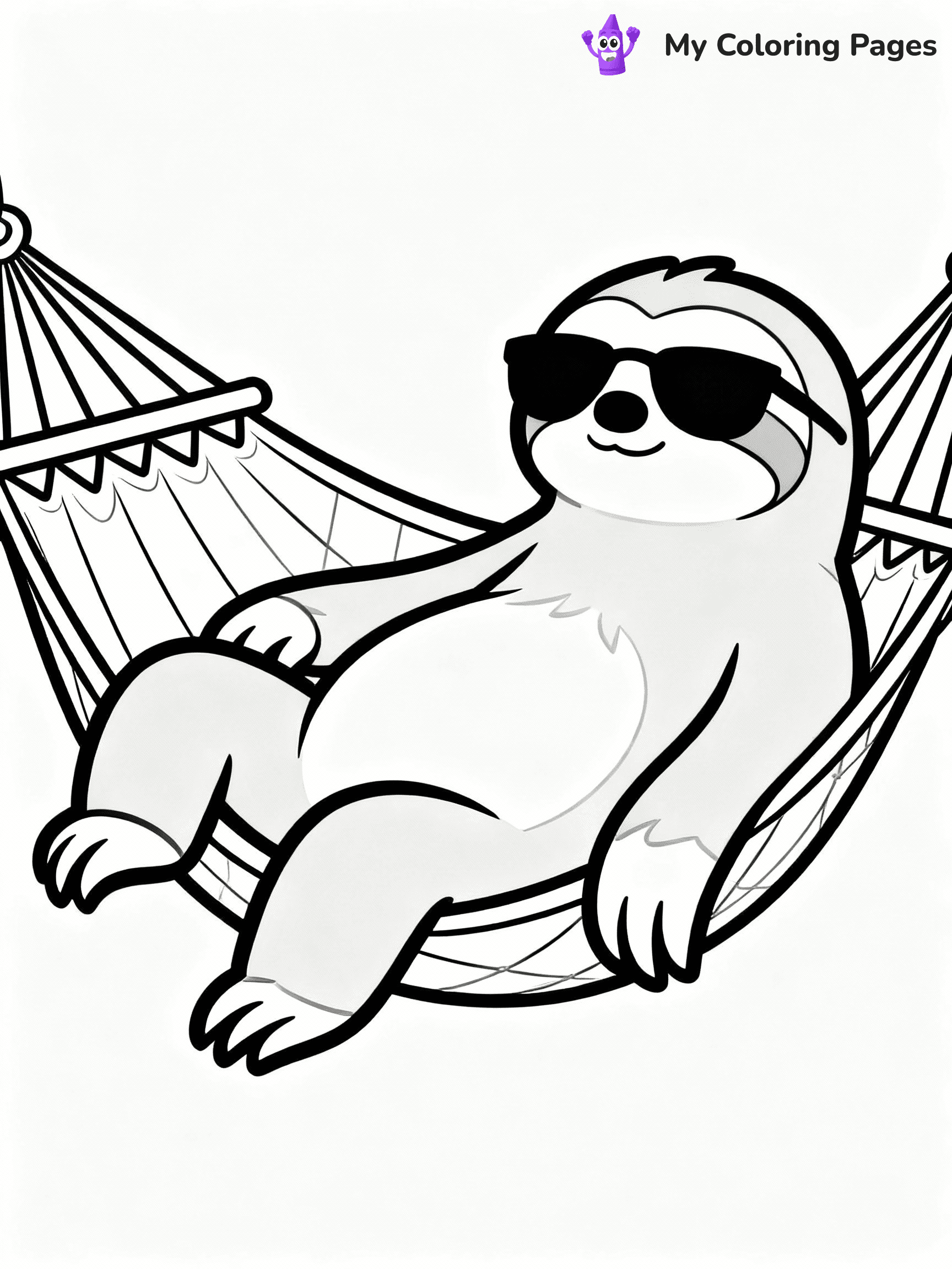 Sloth Coloring Pages - 32