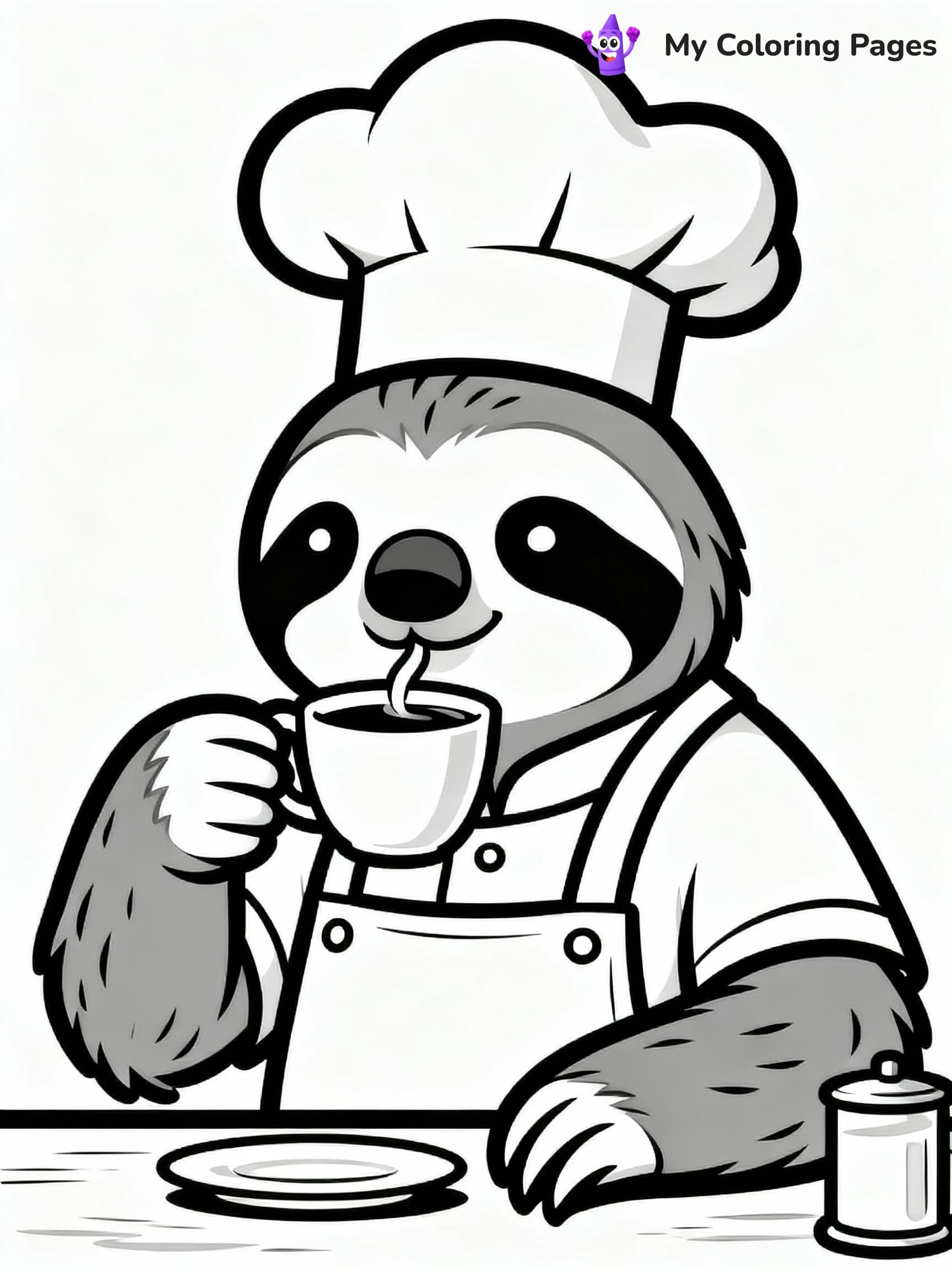Sloth Coloring Pages - 11