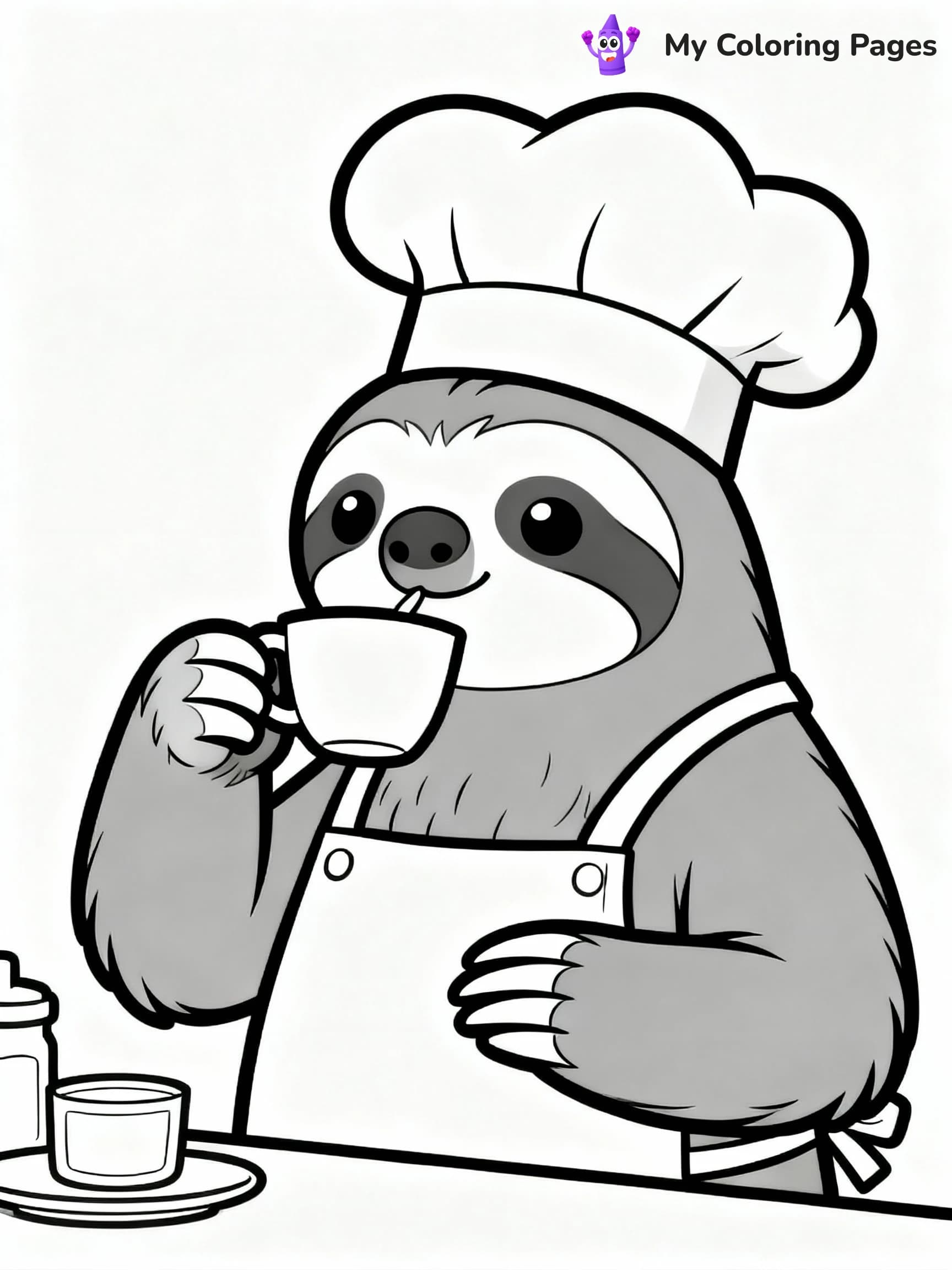 Sloth Coloring Pages - 8