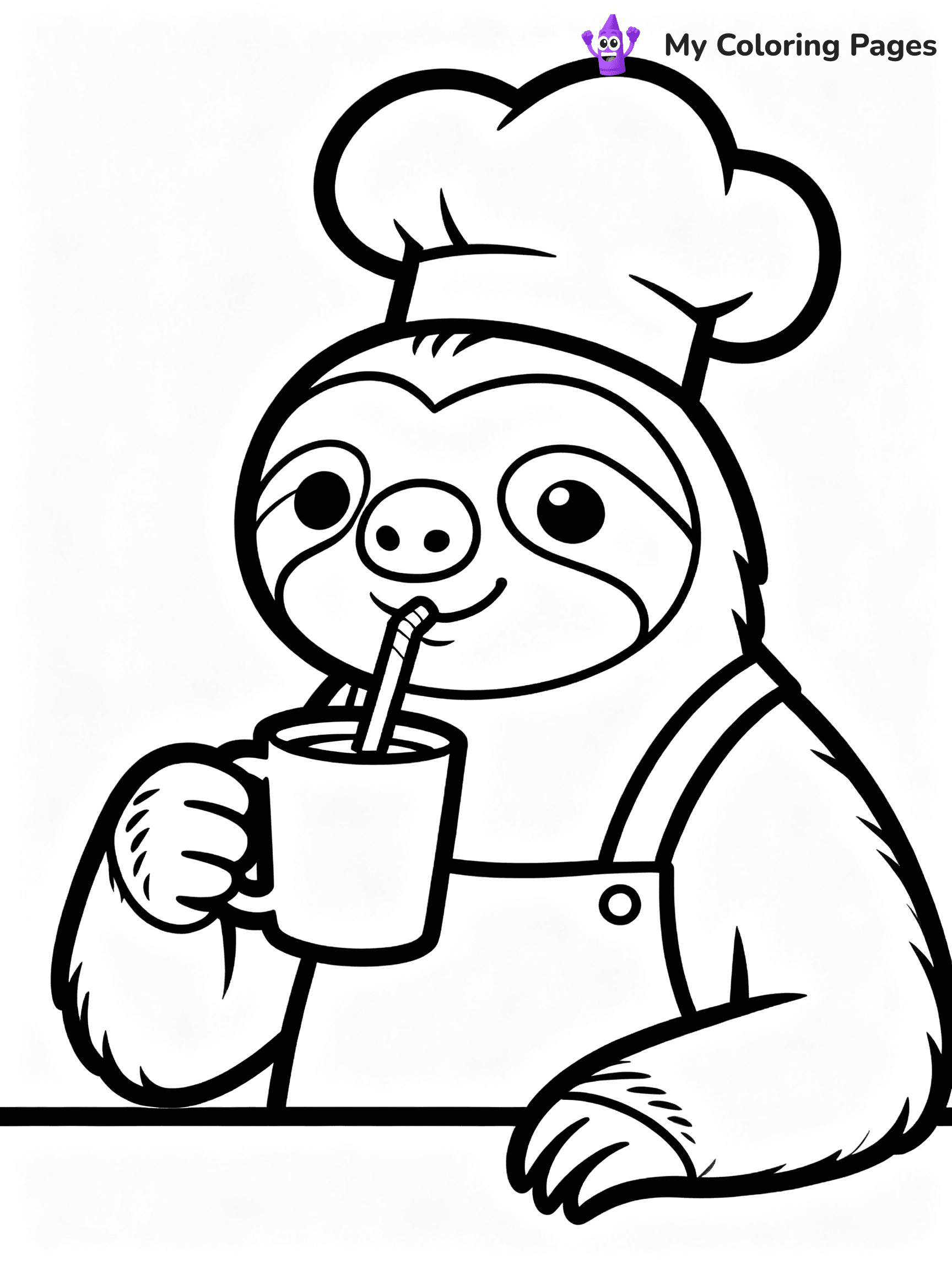 Sloth Coloring Pages - 7