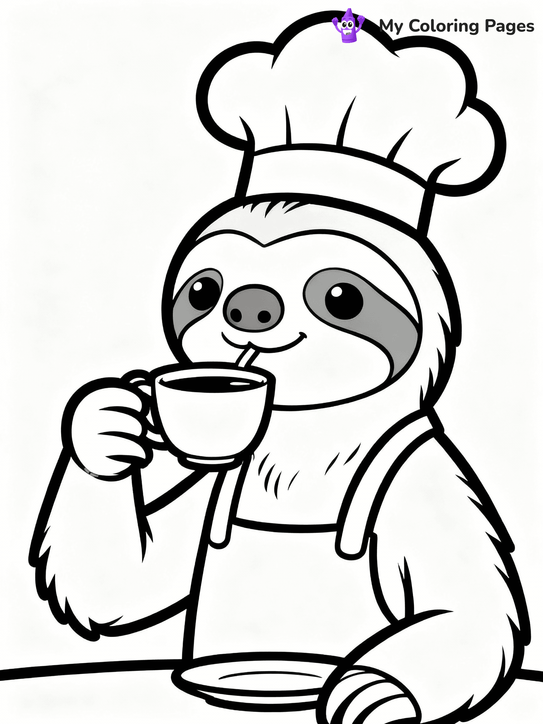 Sloth Coloring Pages - 6