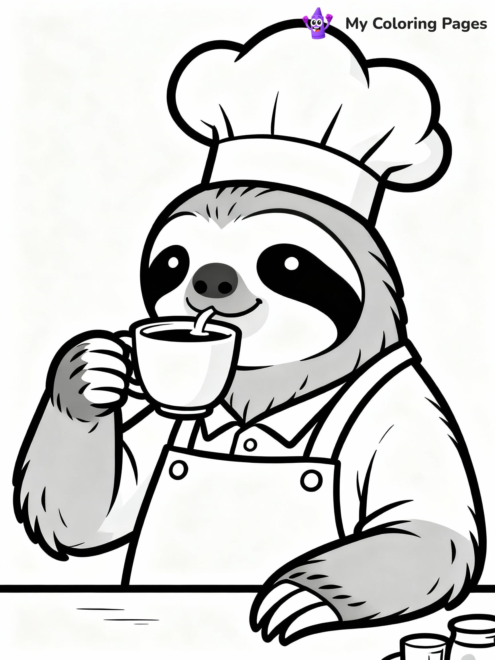 Sloth Coloring Pages - 5