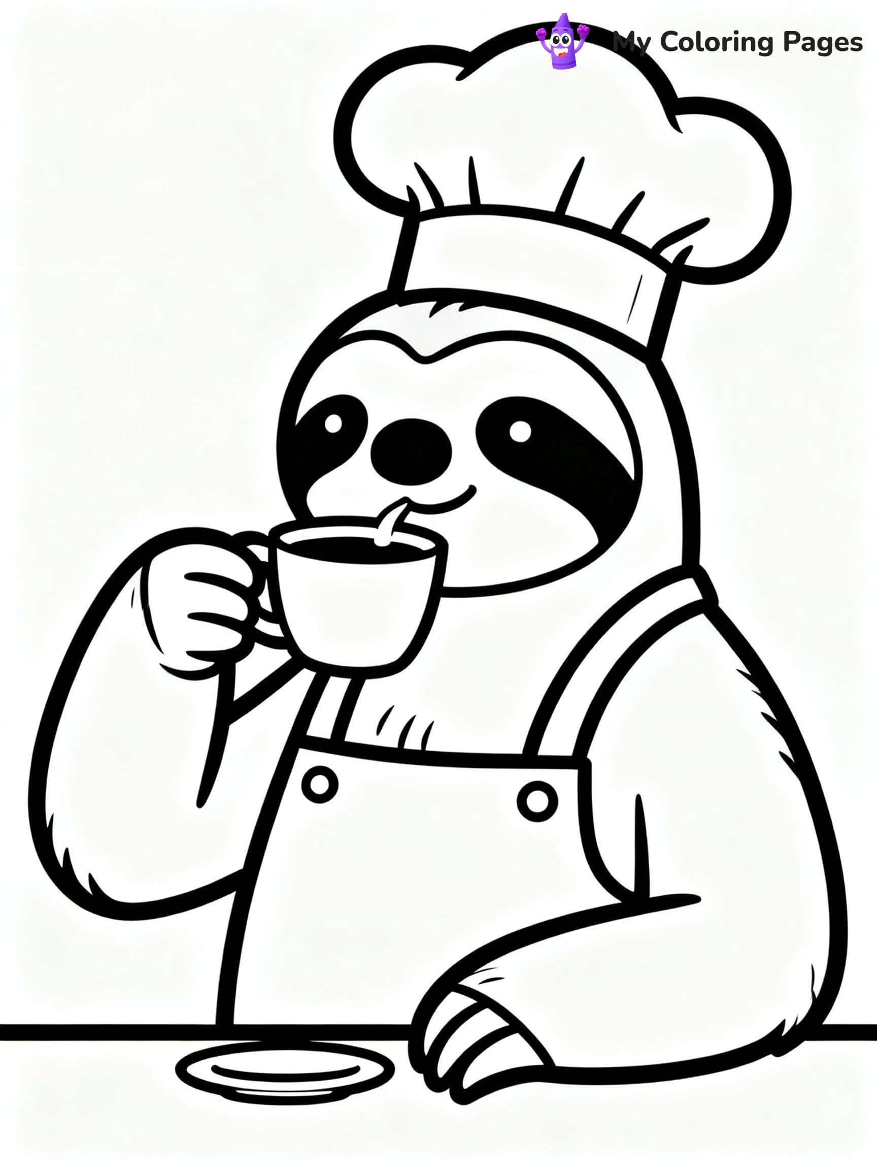 Sloth Coloring Pages - 3