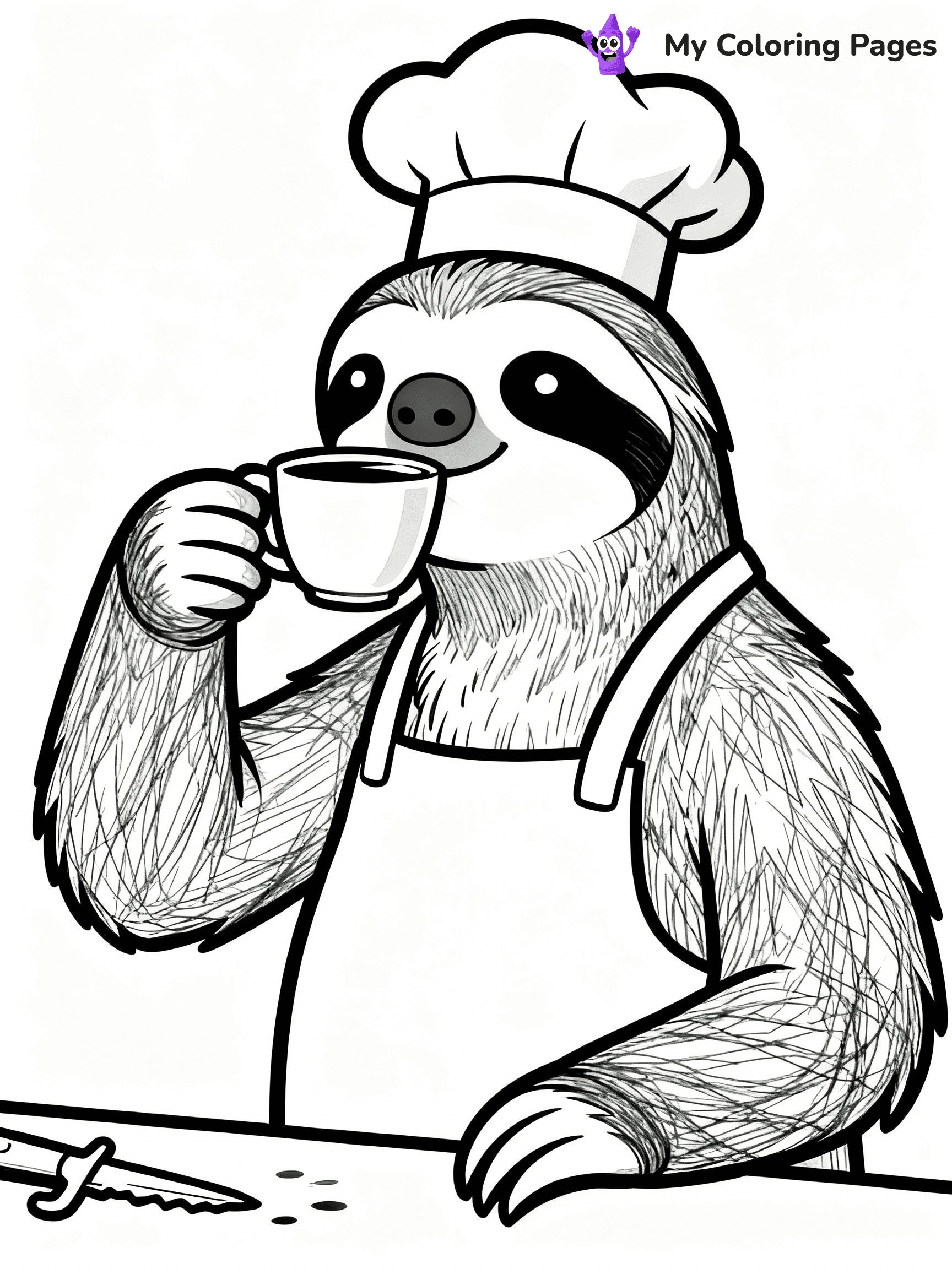 Sloth Coloring Pages - 2
