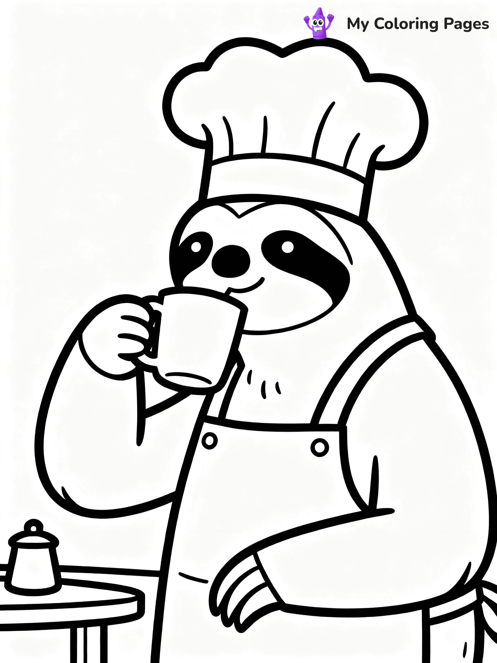 Sloth Coloring Pages - 1