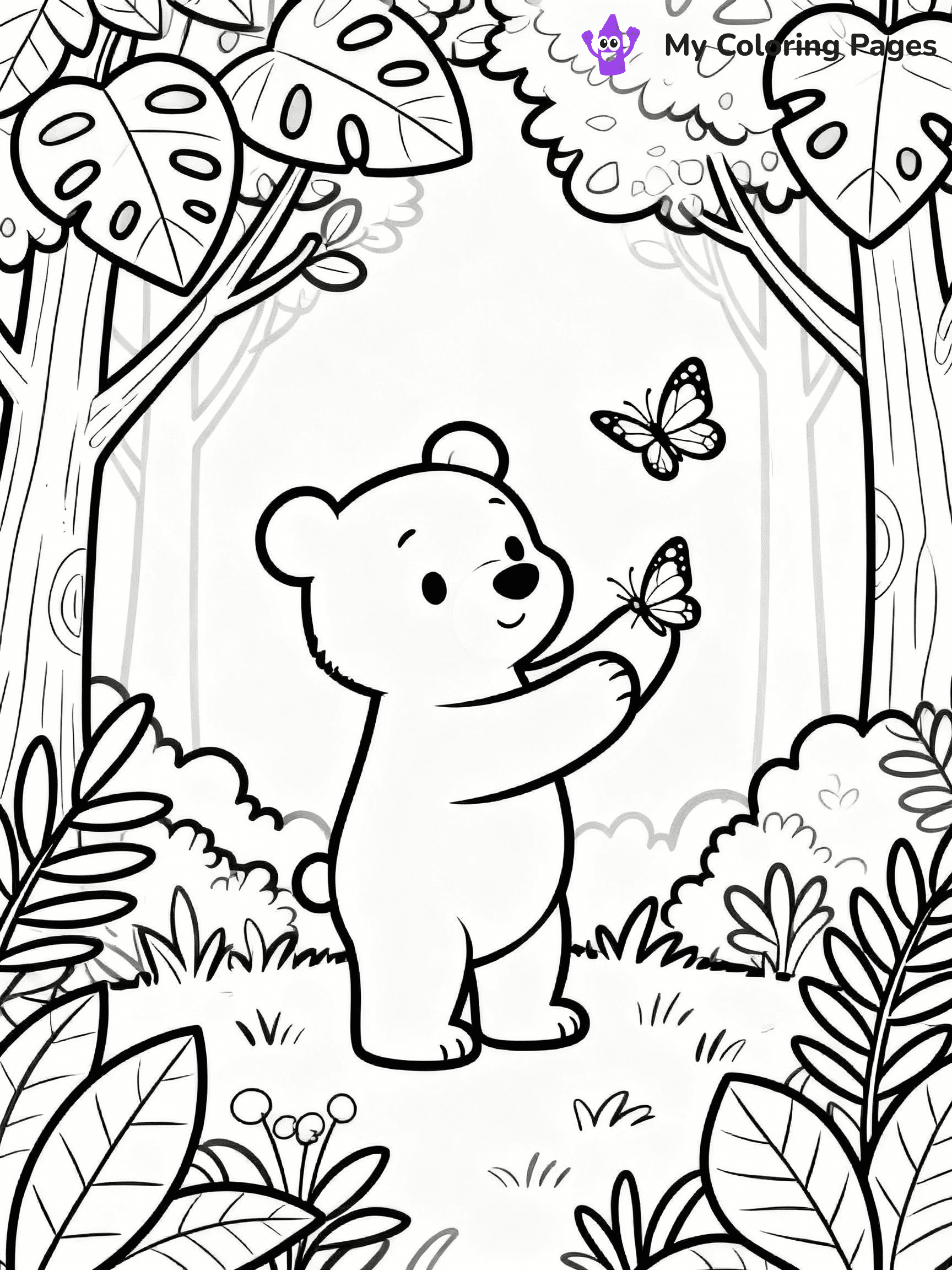 Bear Coloring Pages - 36