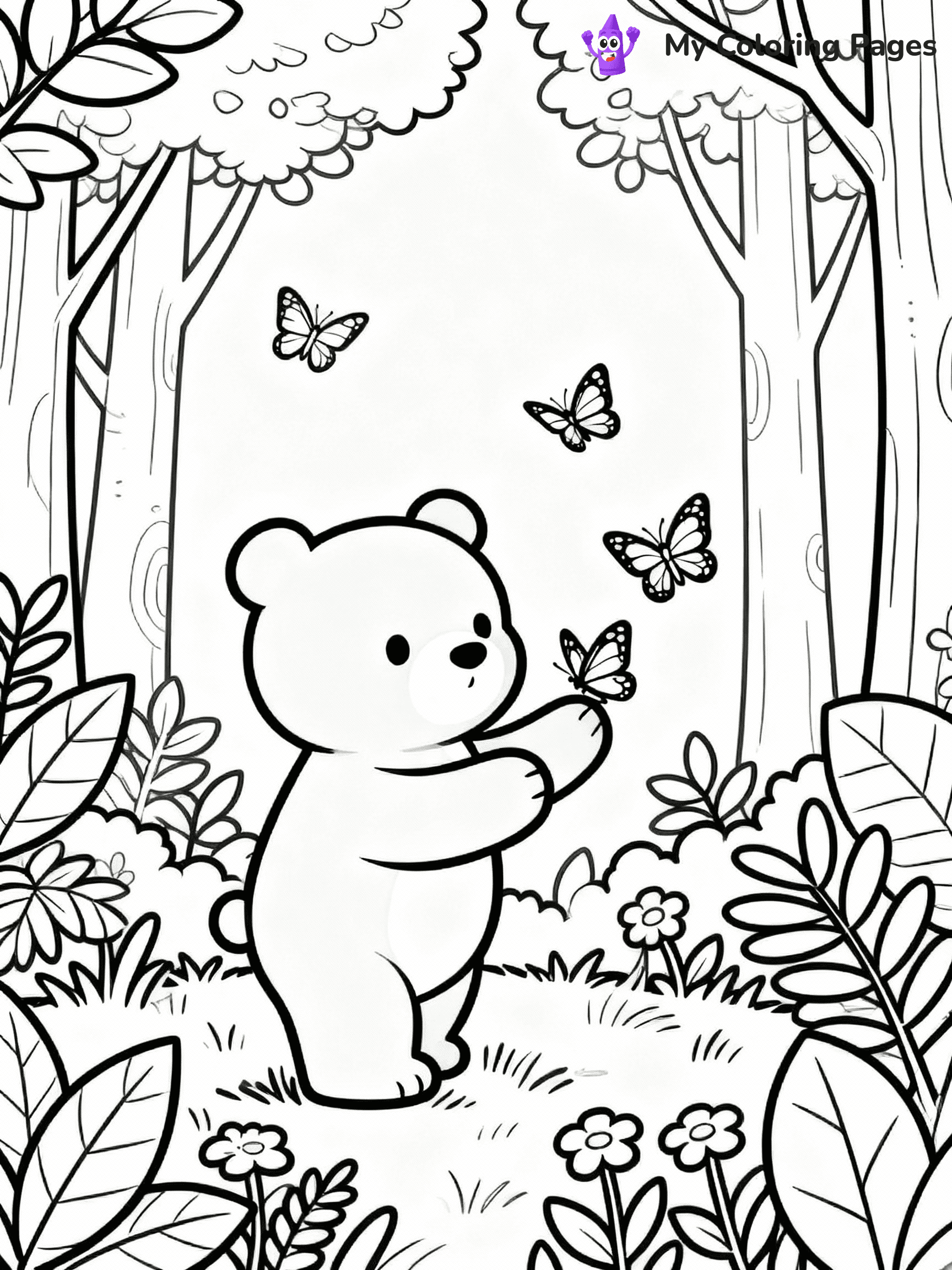 Bear Coloring Pages - 35