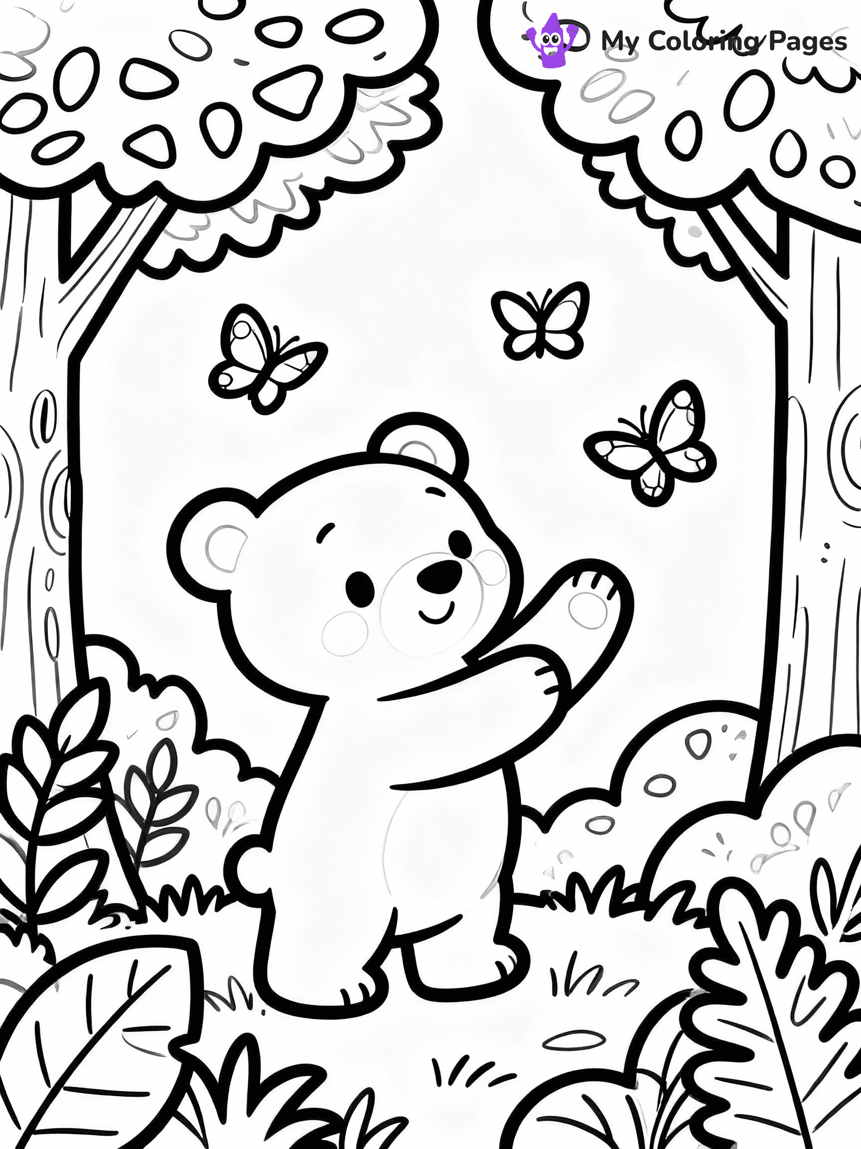 Bear Coloring Pages - 34