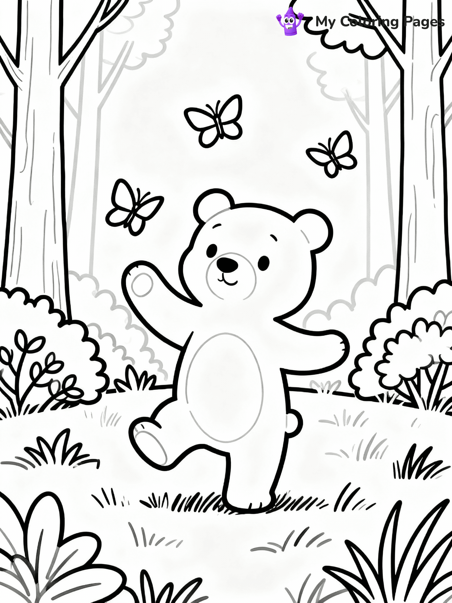 Bear Coloring Pages - 31