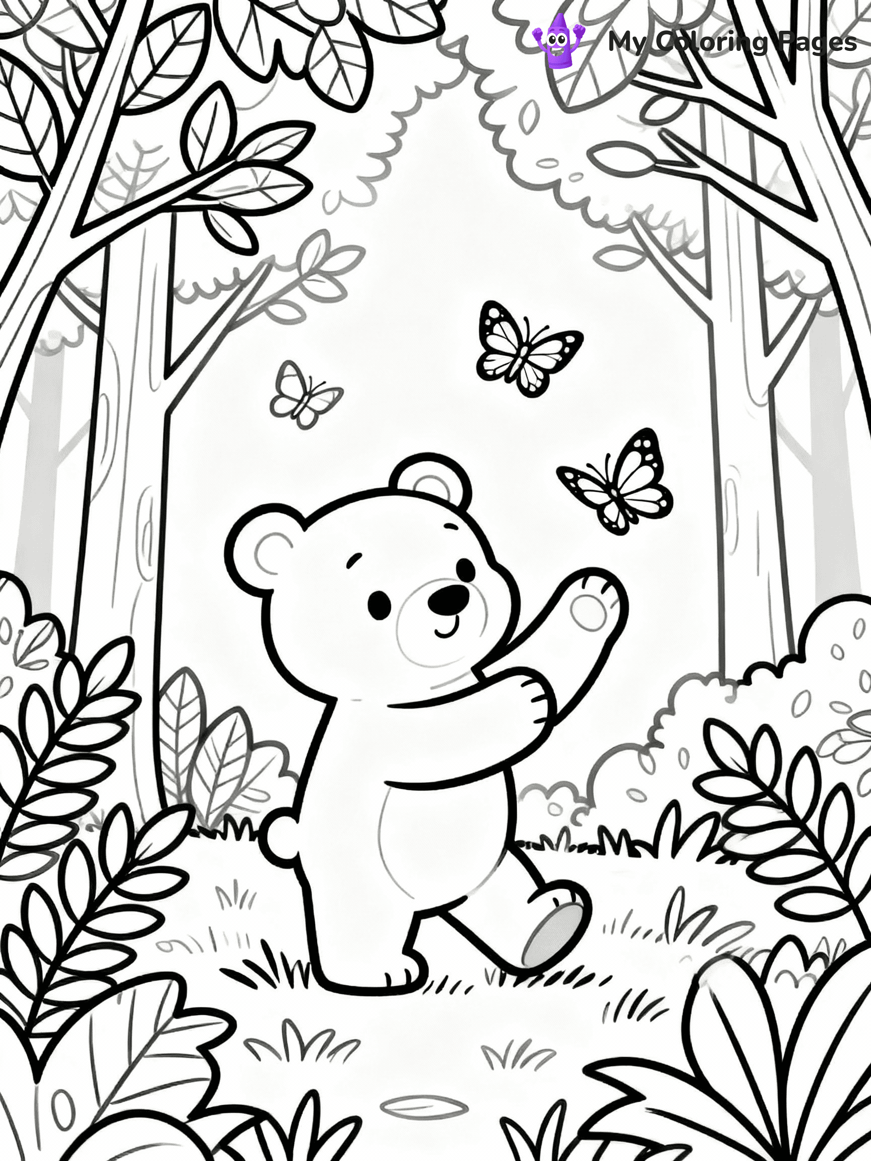 Bear Coloring Pages - 29