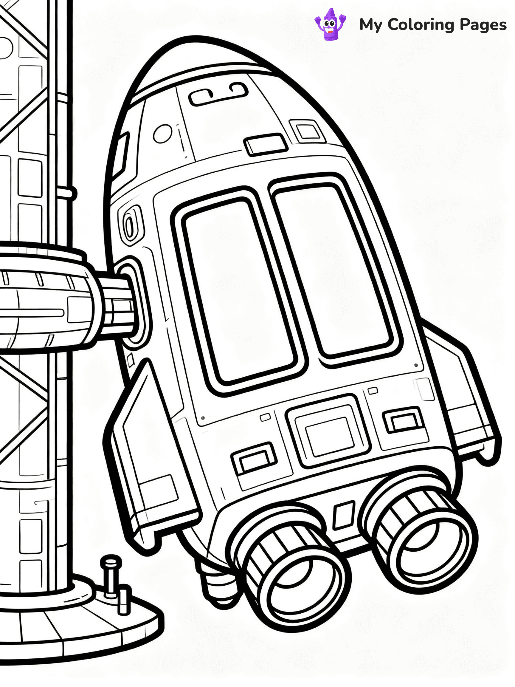 Spaceship Coloring Pages - 21